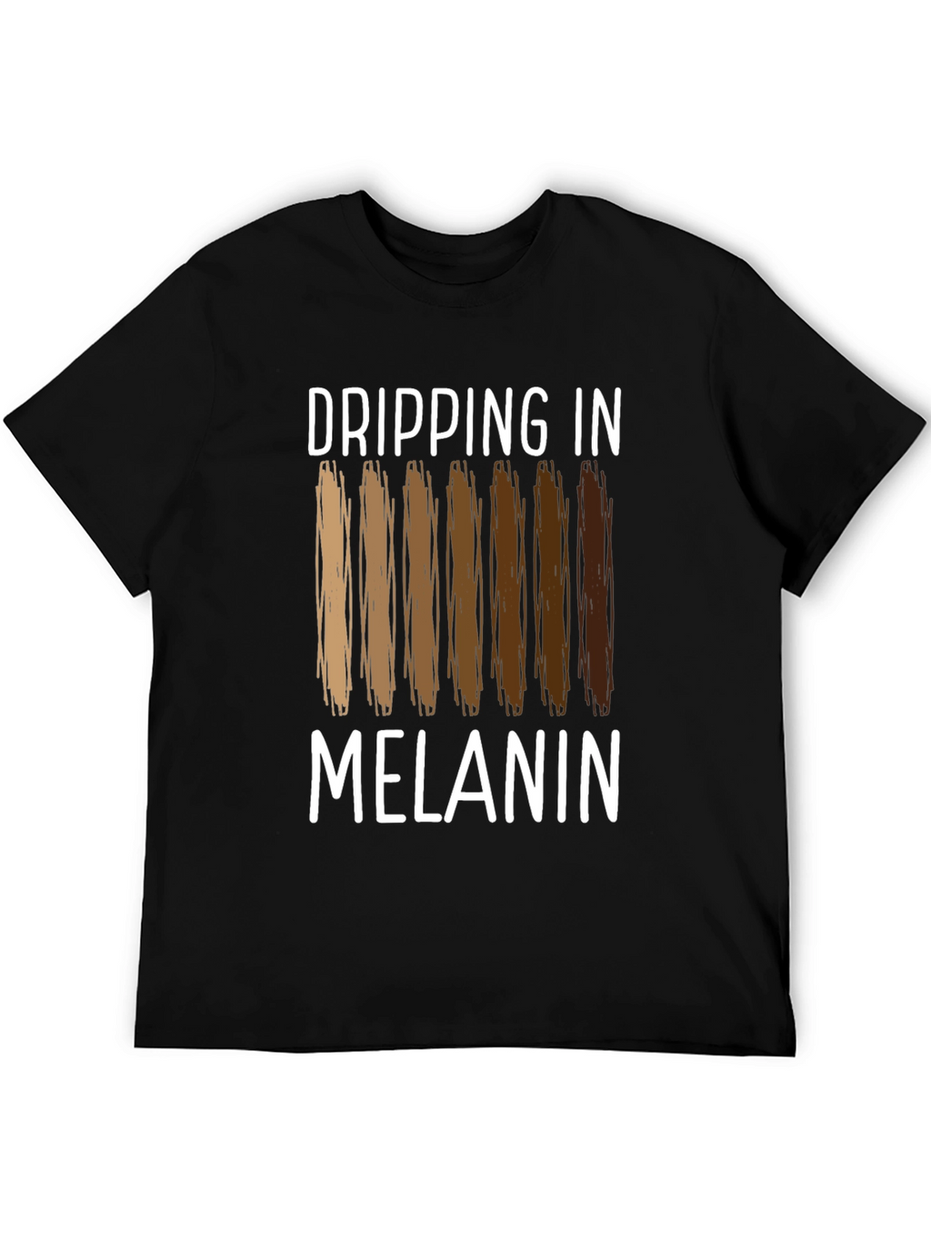 Dripping in Melanin Graphic Tee - Black