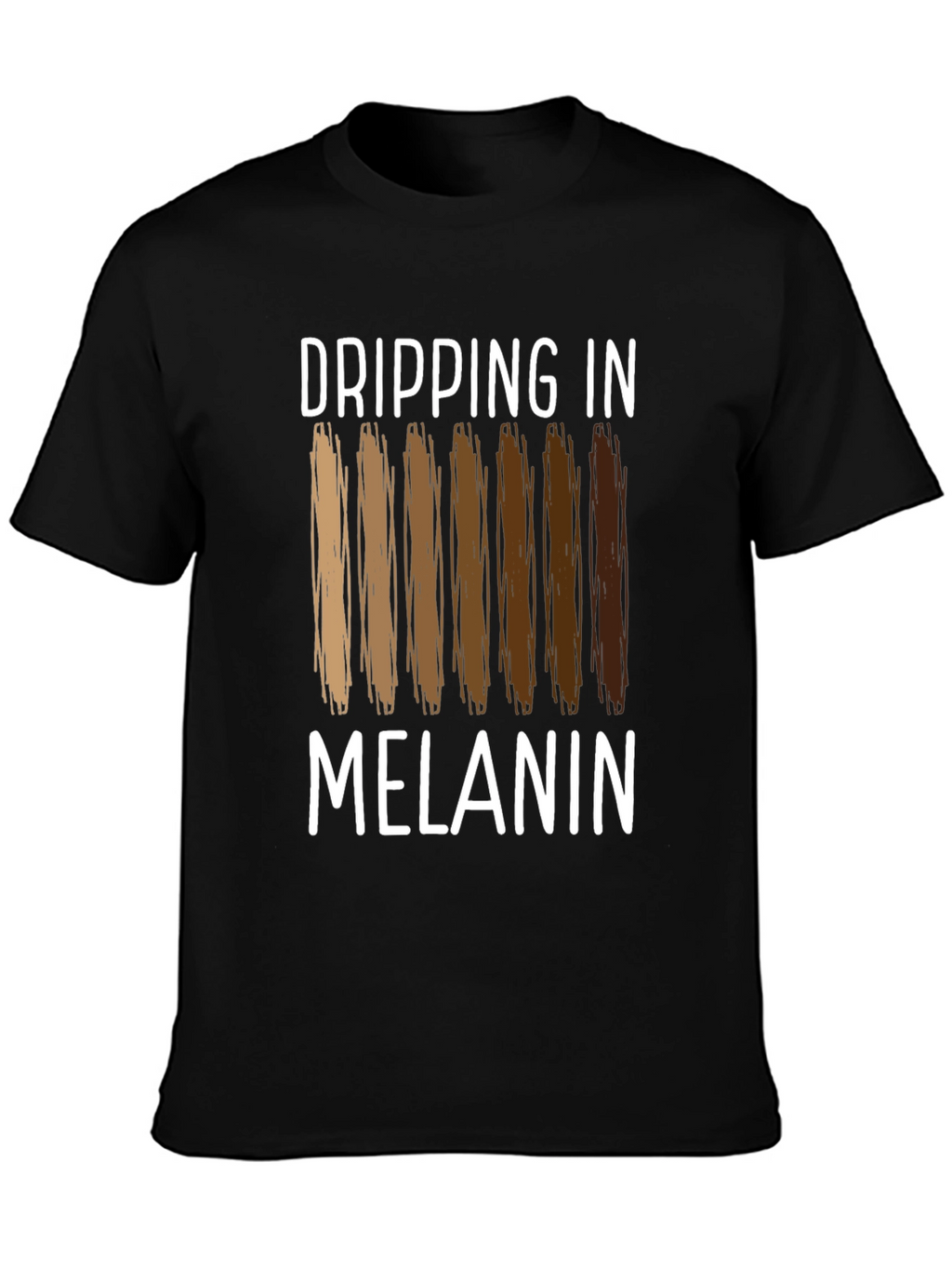 Dripping in Melanin Graphic Tee - Black