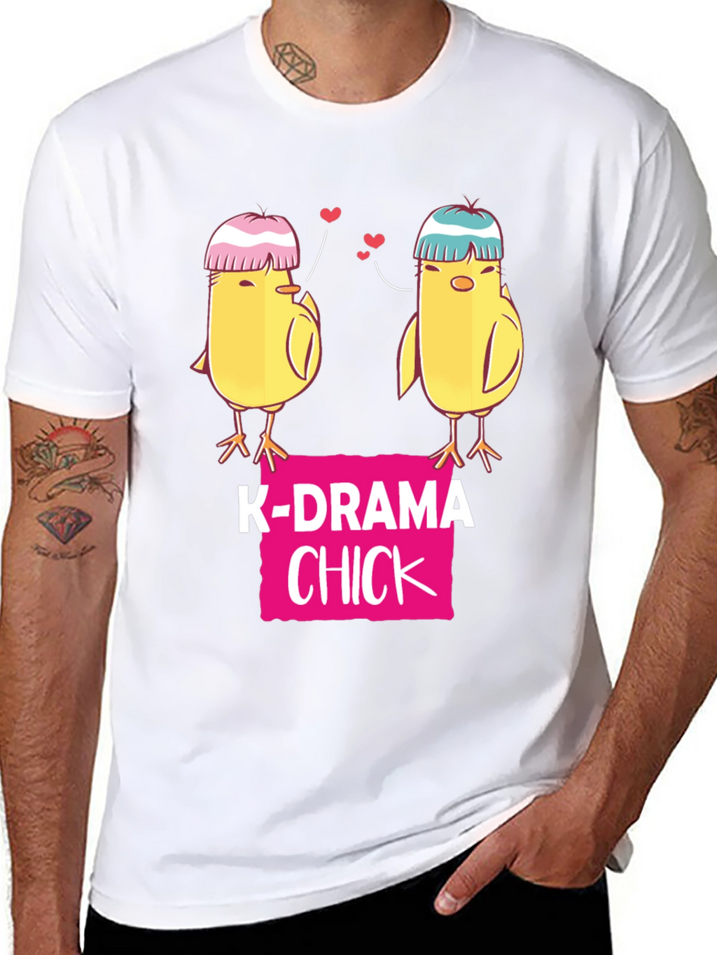 K-Drama Chick Graphic Tee - Cute K-Pop Lover Shirt
