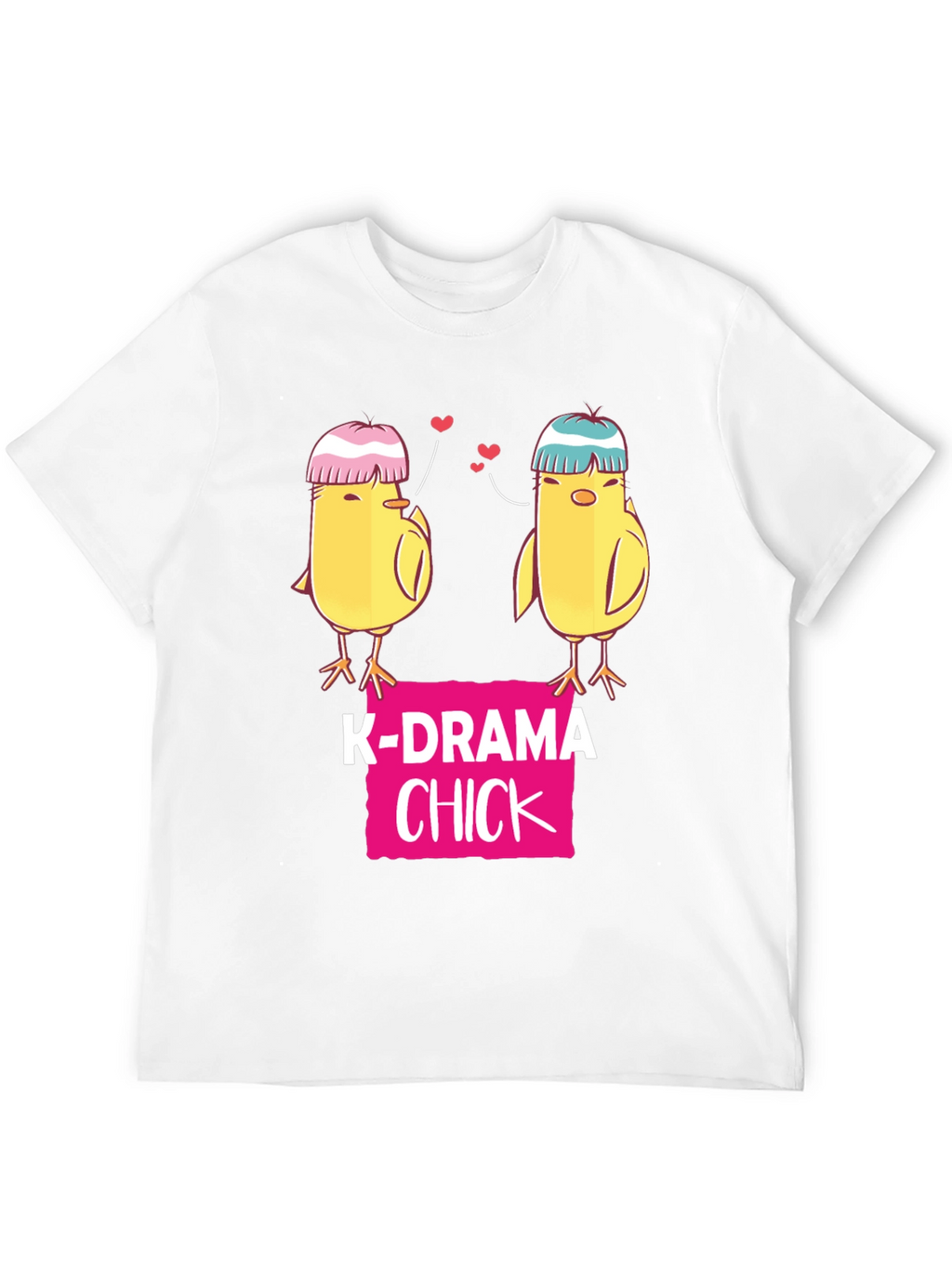 K-Drama Chick Graphic Tee - Cute K-Pop Lover Shirt
