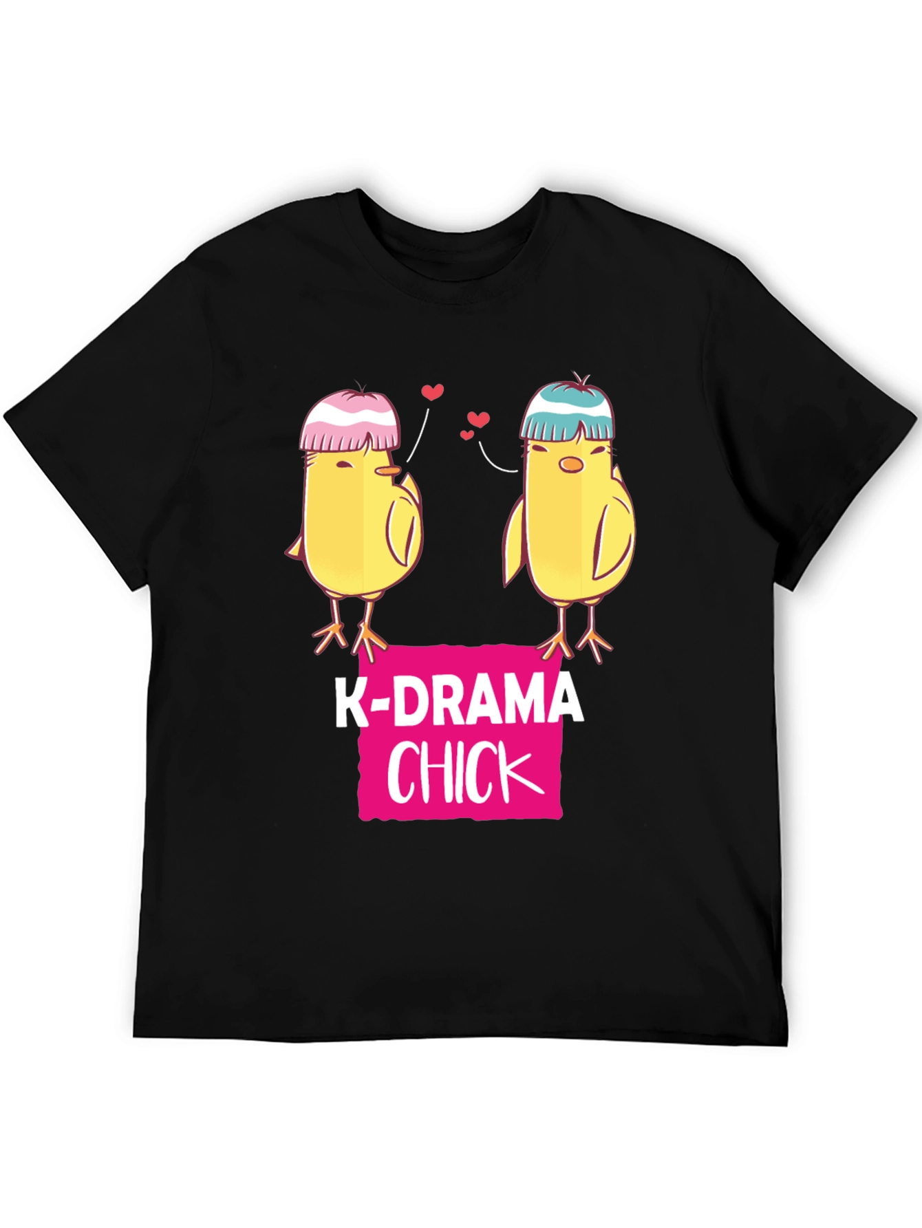 K-Drama Chick Graphic Tee - Cute K-Pop Lover Shirt