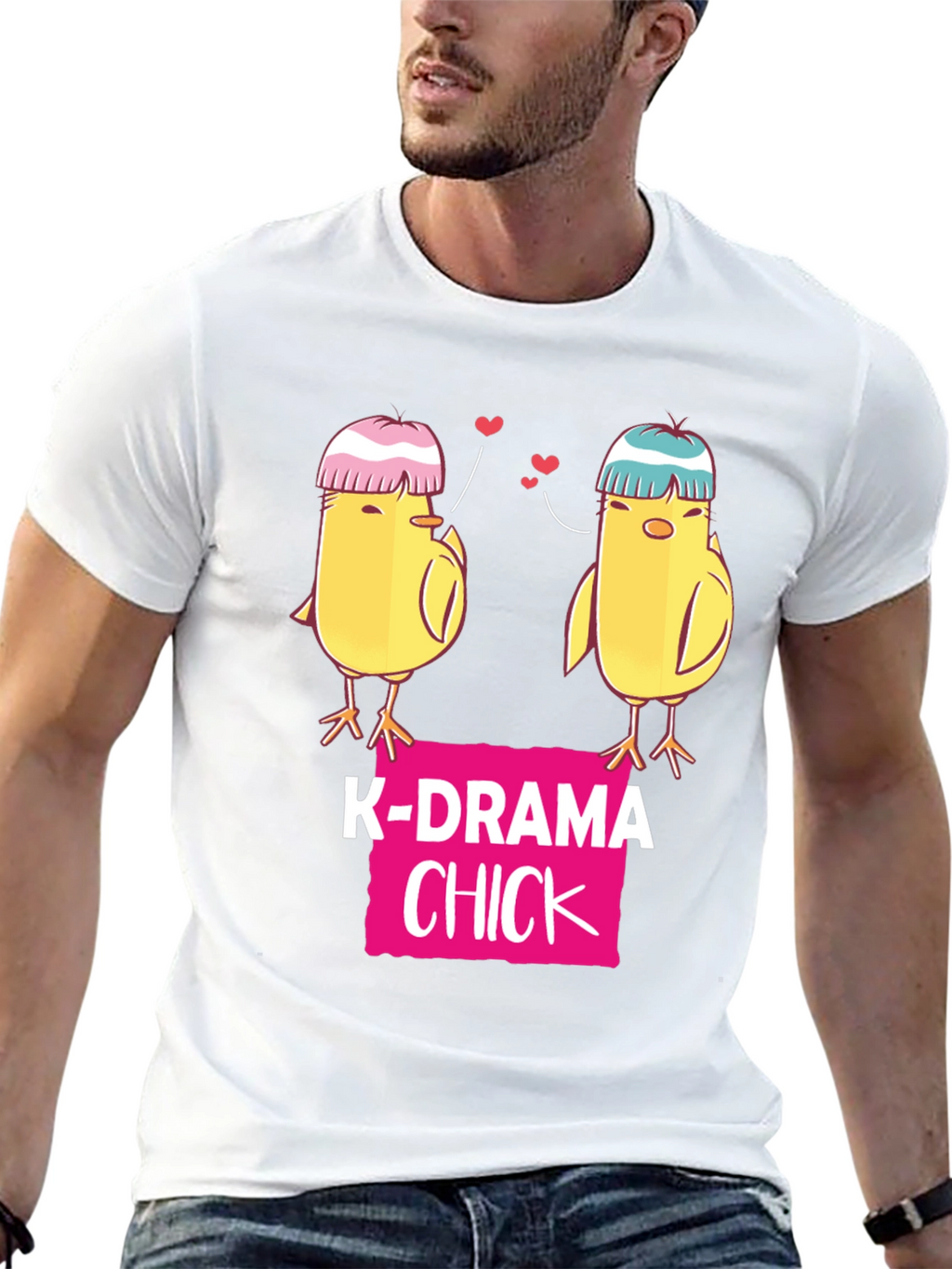 K-Drama Chick Graphic Tee - Cute K-Pop Lover Shirt