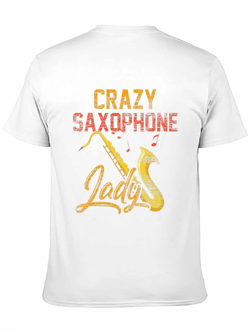 Crazy Saxophone Lady T-Shirt - Musician Tee