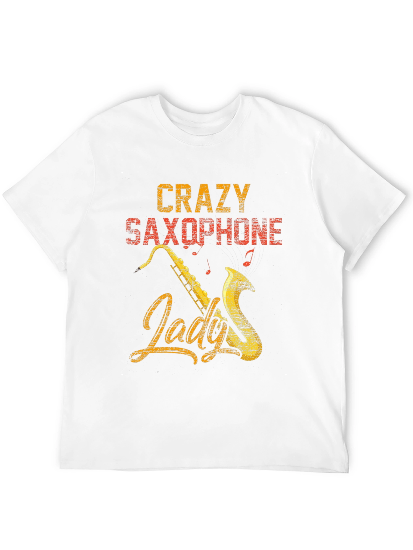 Crazy Saxophone Lady T-Shirt - Musician Tee