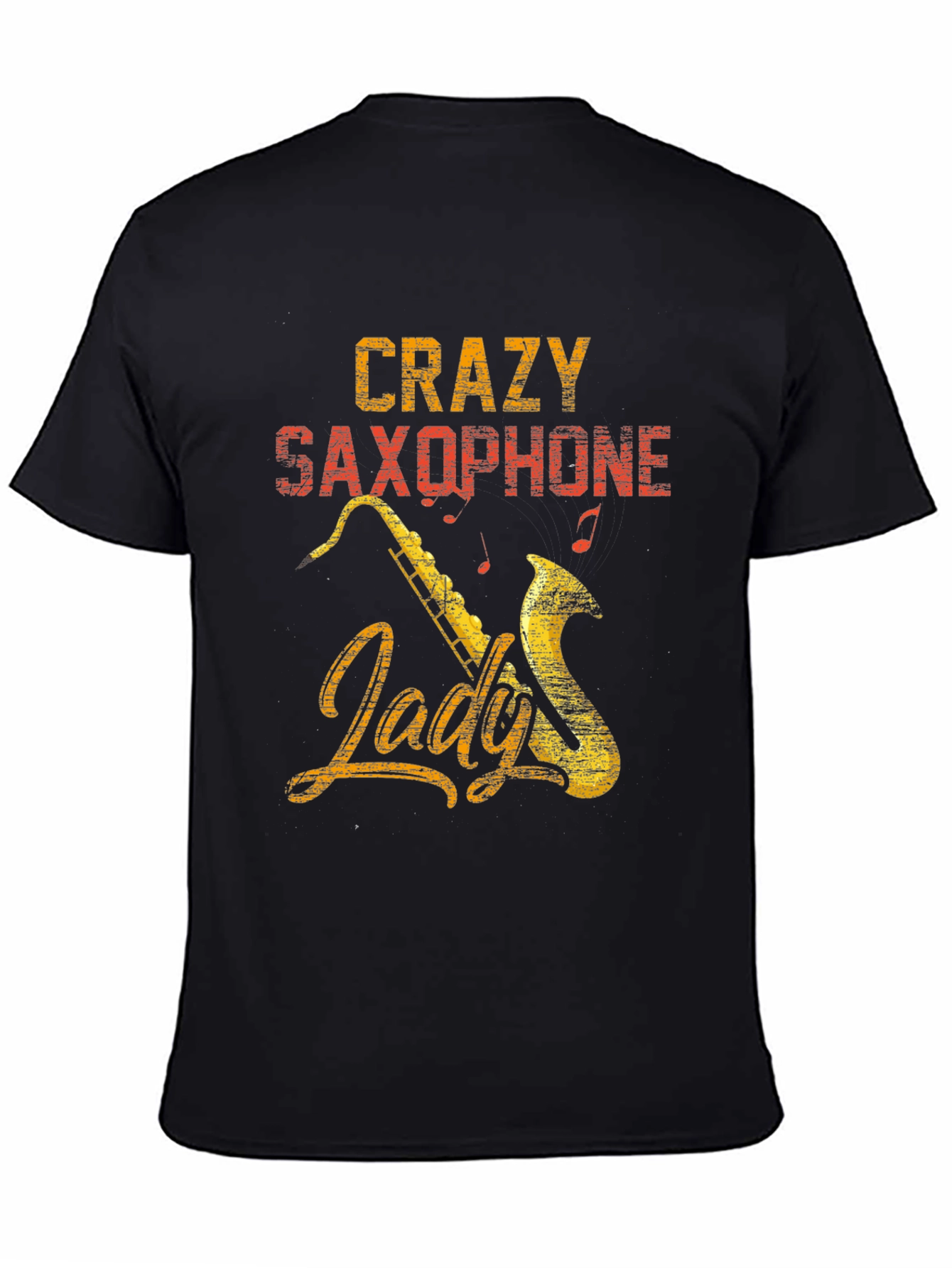 Crazy Saxophone Lady T-Shirt - Musician Tee