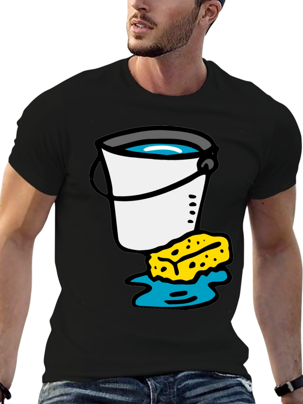 Bucket and Sponge Graphic Tee