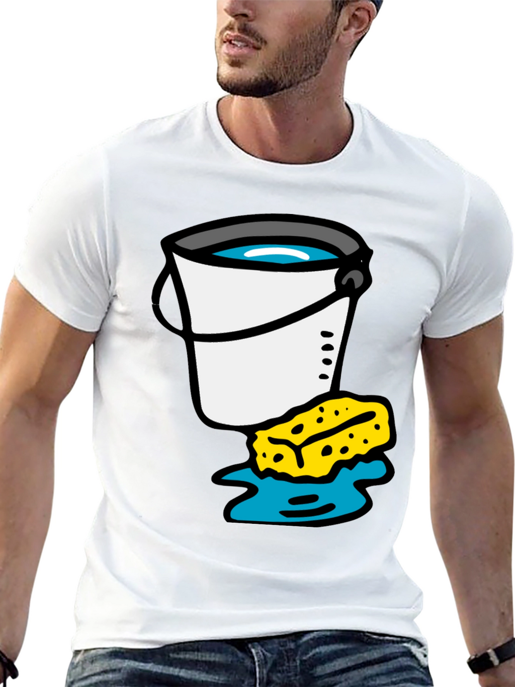 Bucket and Sponge Graphic Tee