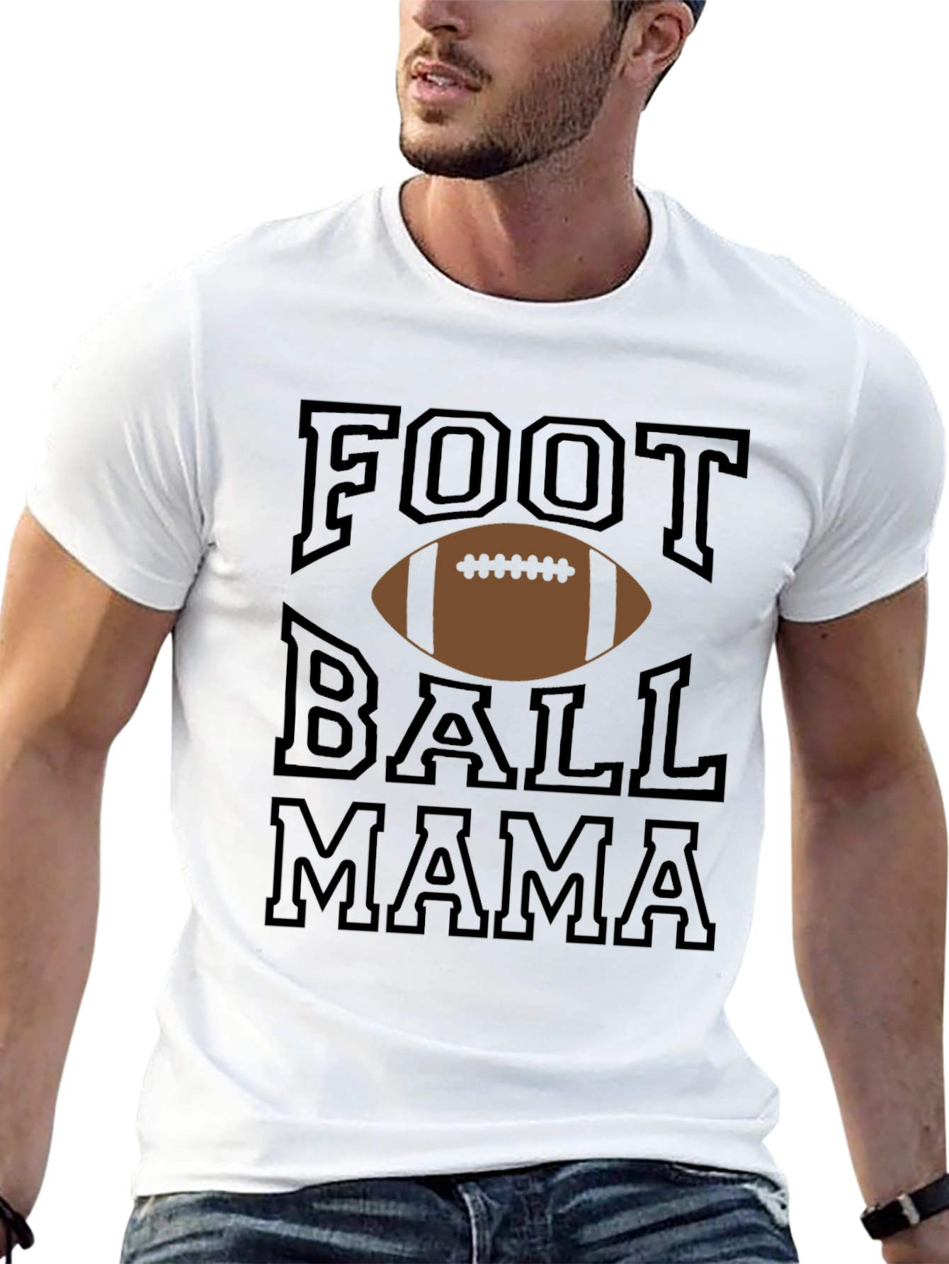 Football Mama Graphic T-Shirt