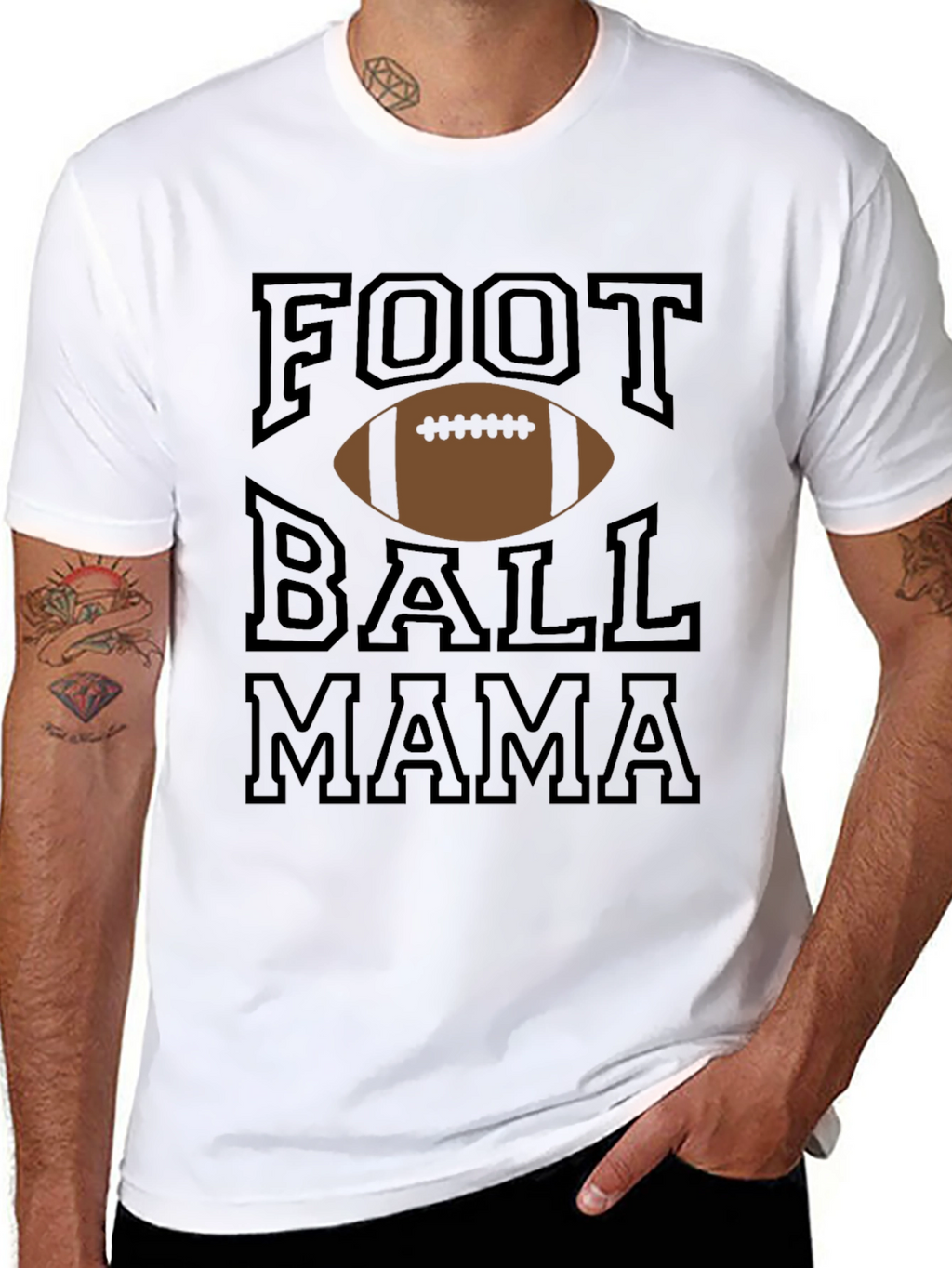 Football Mama Graphic T-Shirt