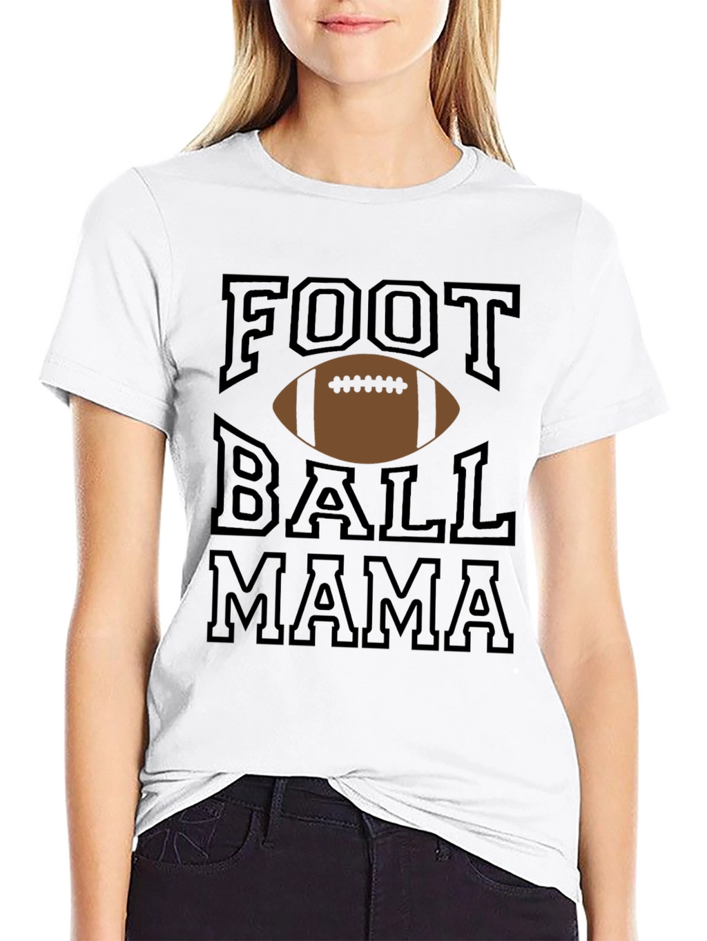 Football Mama Graphic T-Shirt
