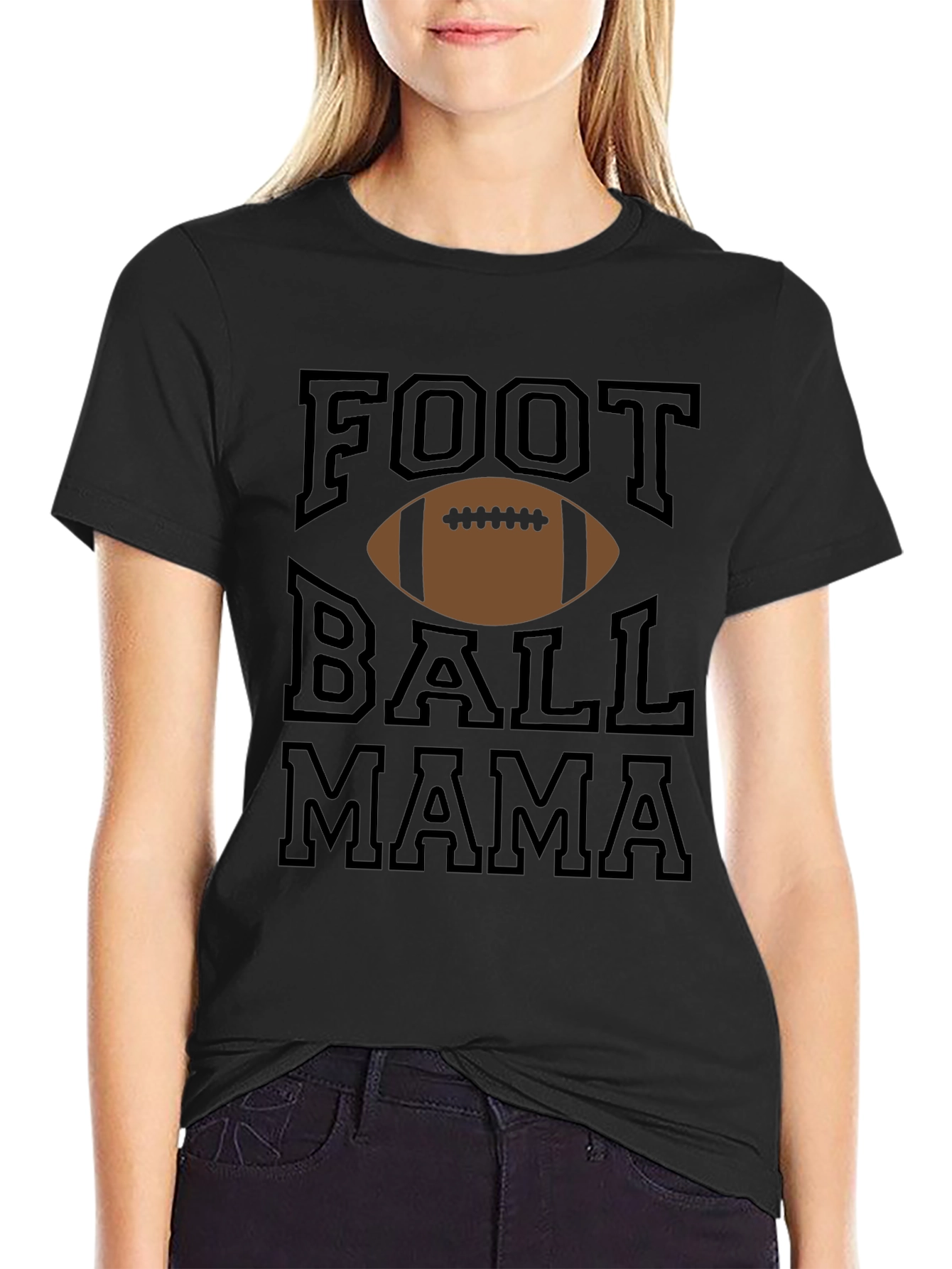 Football Mama Graphic T-Shirt