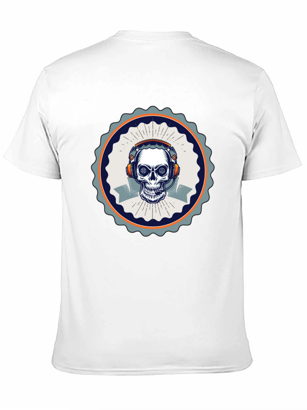Skull Gamer T-Shirt - Black Cotton Tee