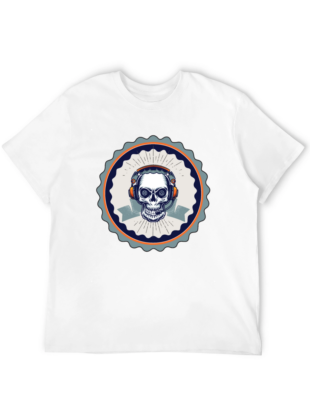 Skull Gamer T-Shirt - Black Cotton Tee
