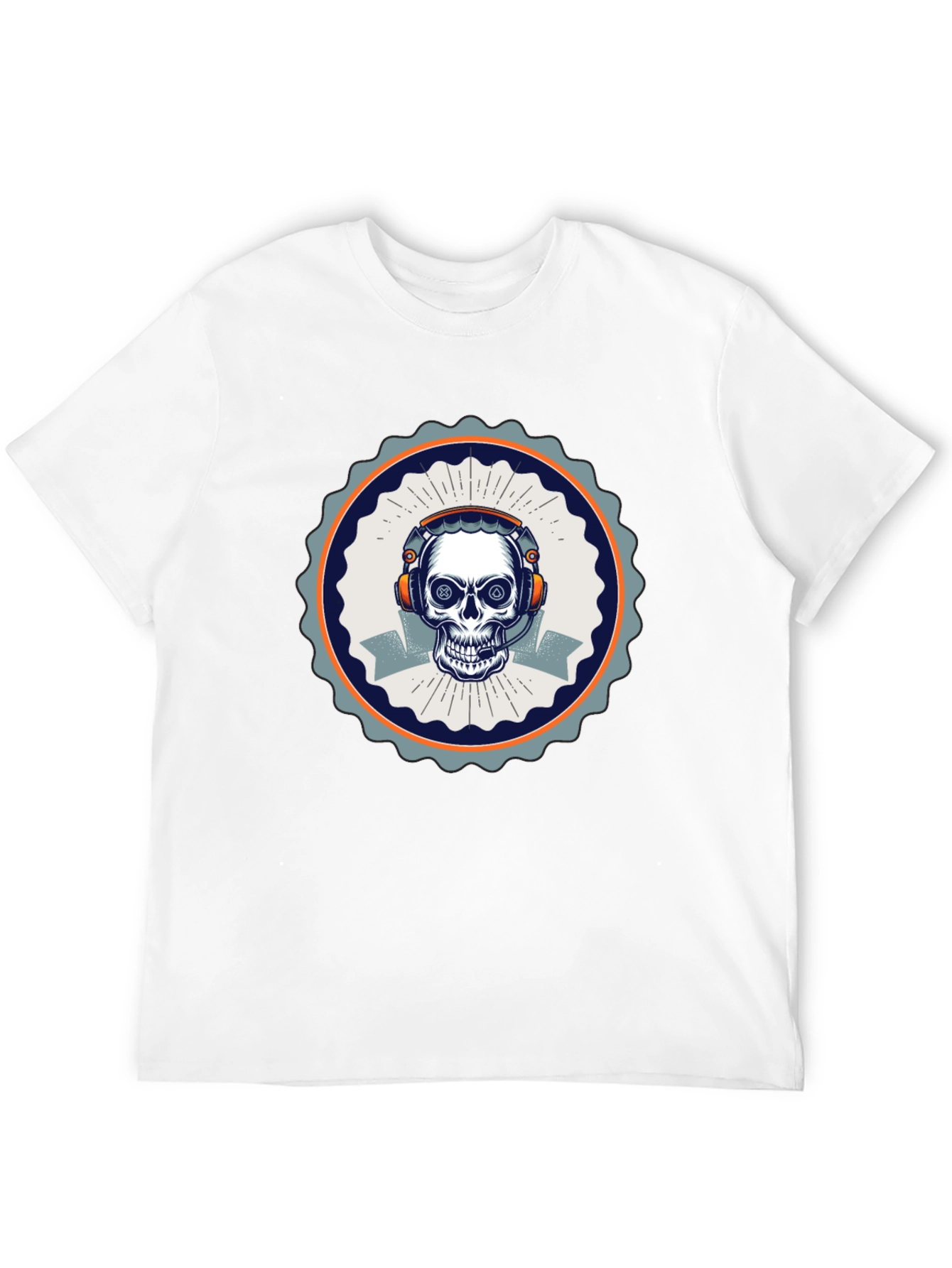 Skull Gamer T-Shirt - Black Cotton Tee