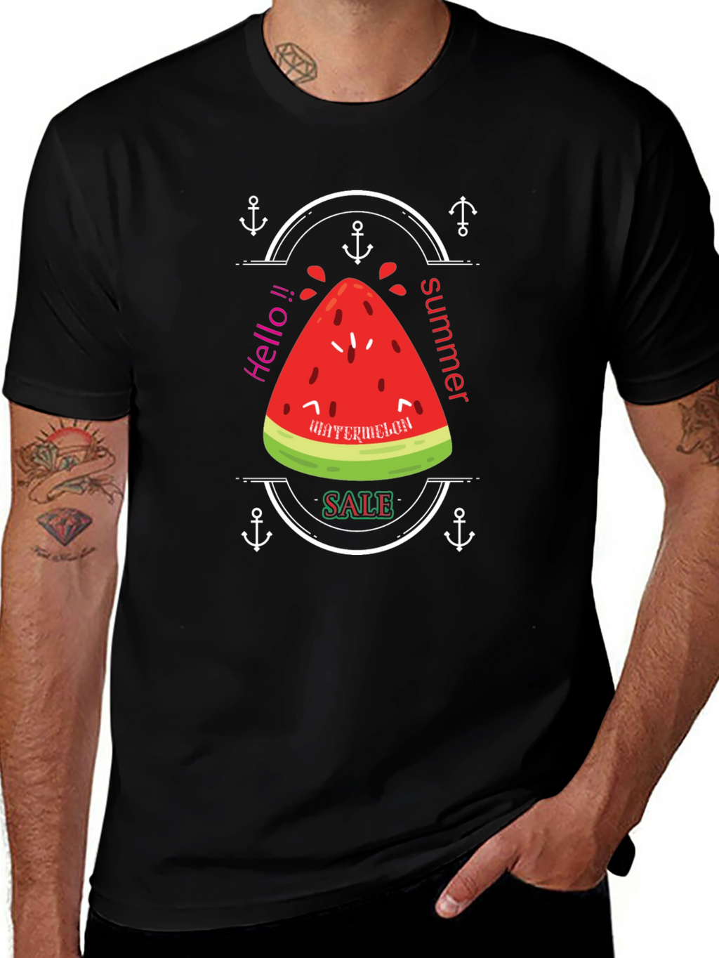 Summer Watermelon Graphic T-Shirt