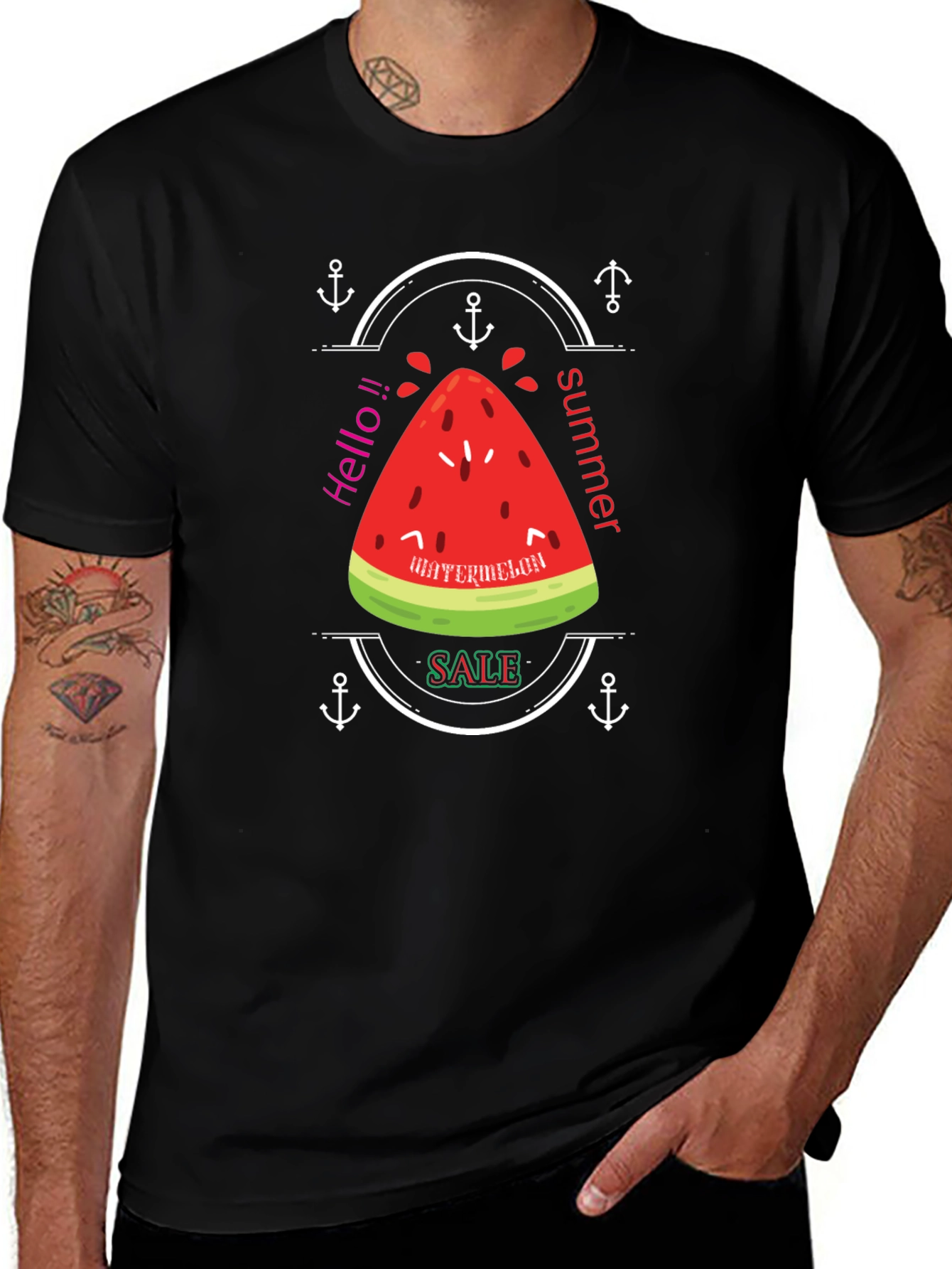 Summer Watermelon Graphic T-Shirt