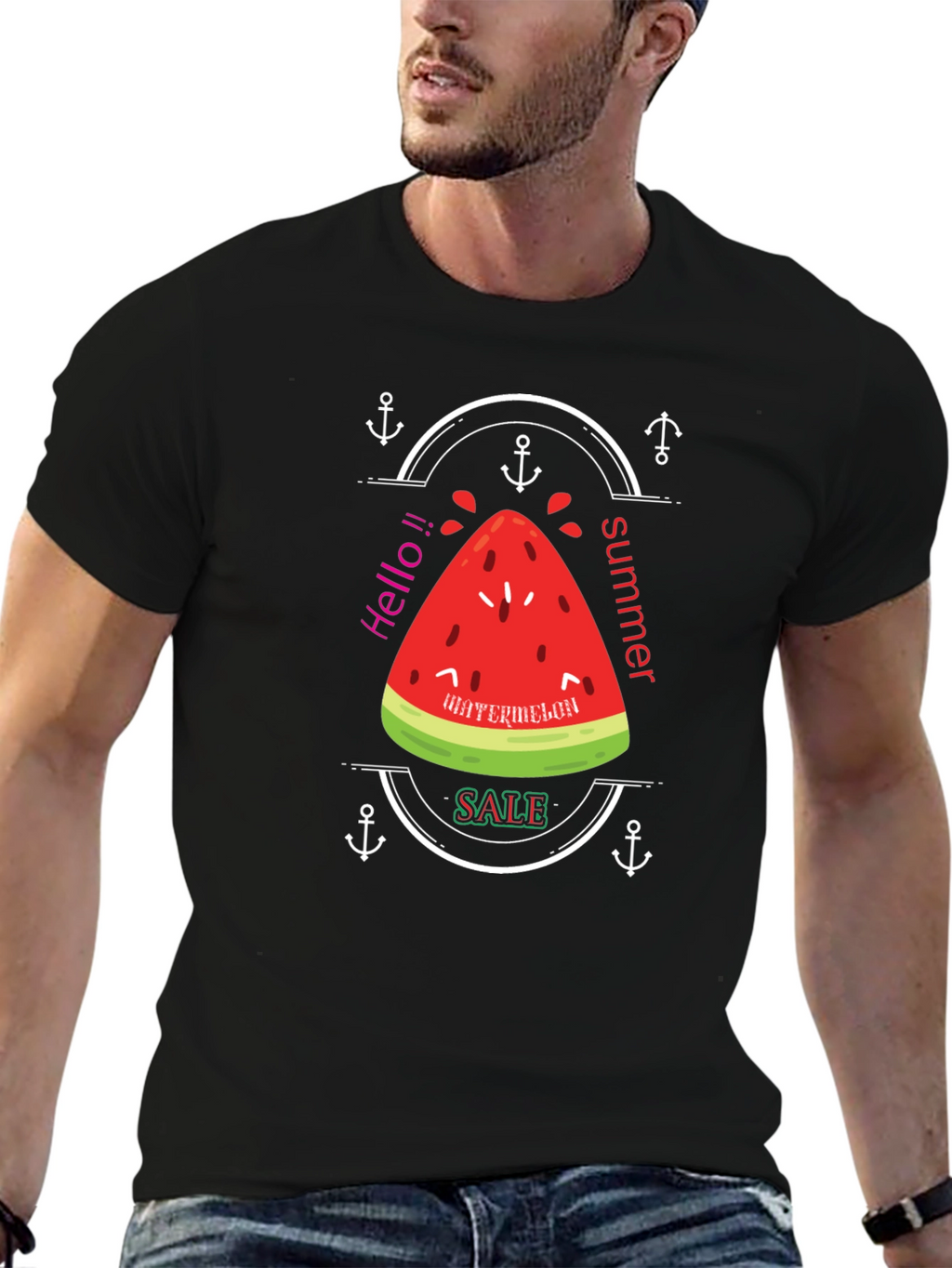 Summer Watermelon Graphic T-Shirt
