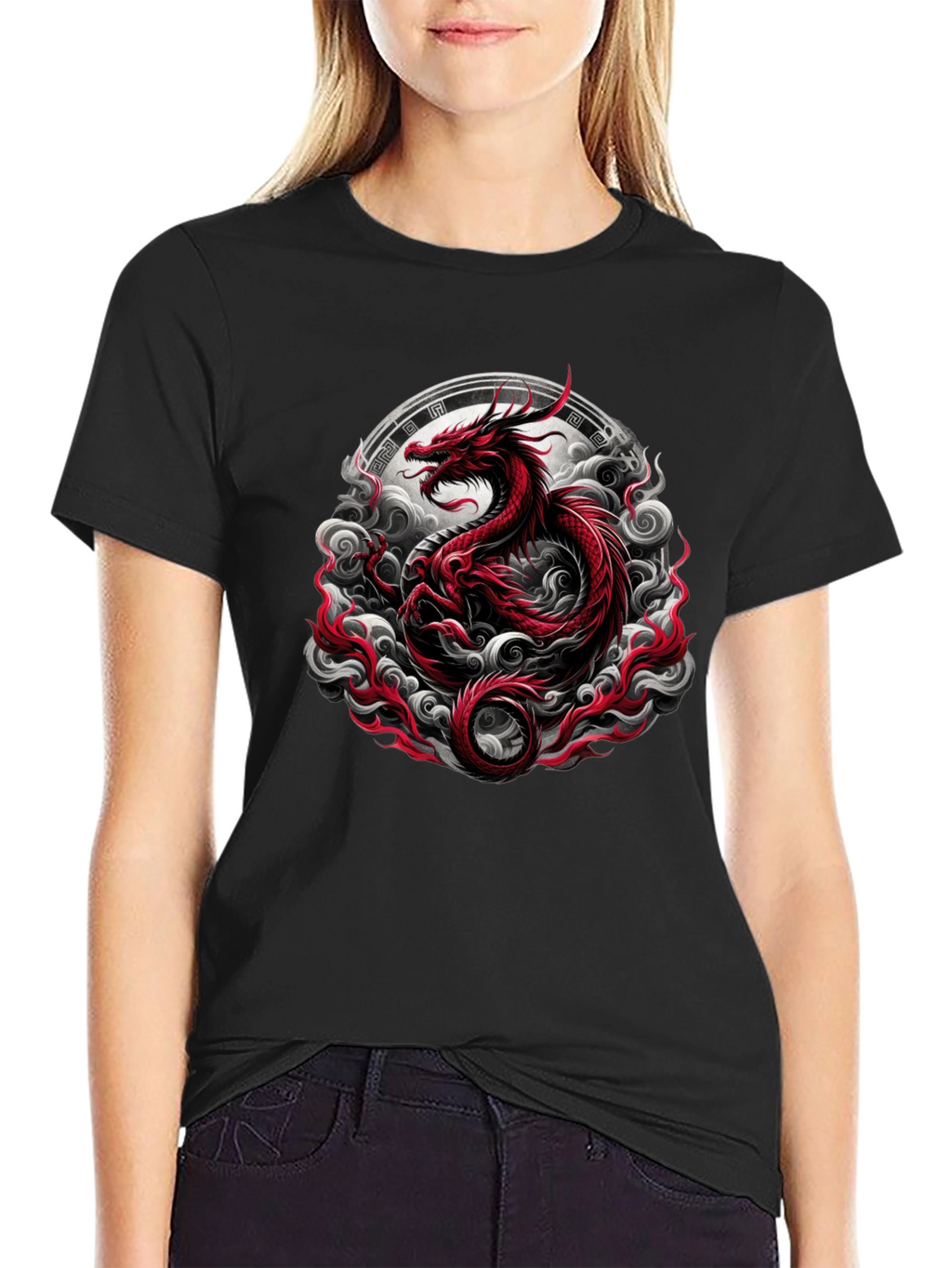 Red Dragon Graphic Tee - Bold Statement Piece