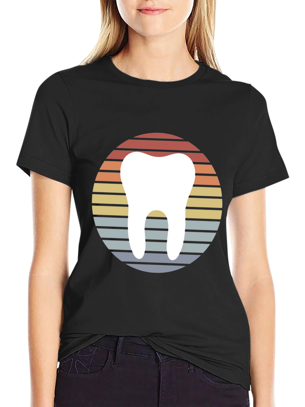 Retro Dentist Tooth Graphic T-Shirt