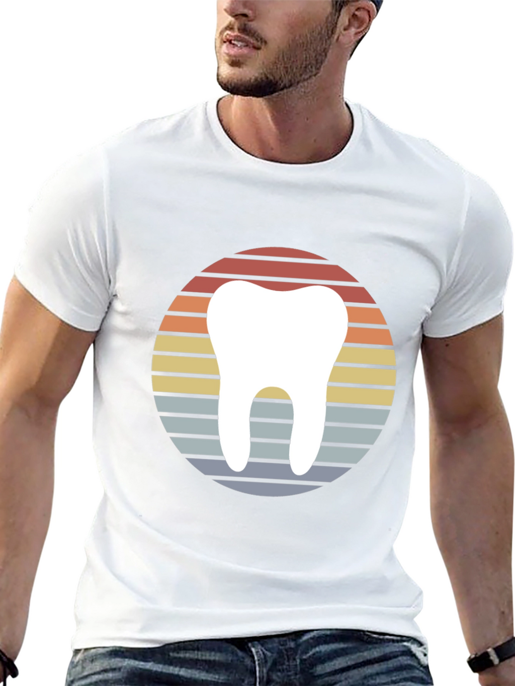 Retro Dentist Tooth Graphic T-Shirt