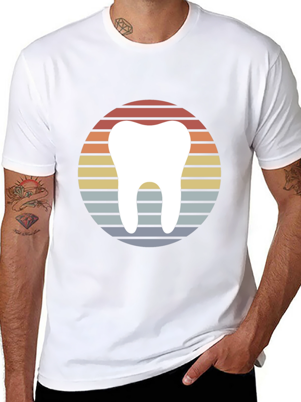 Retro Dentist Tooth Graphic T-Shirt