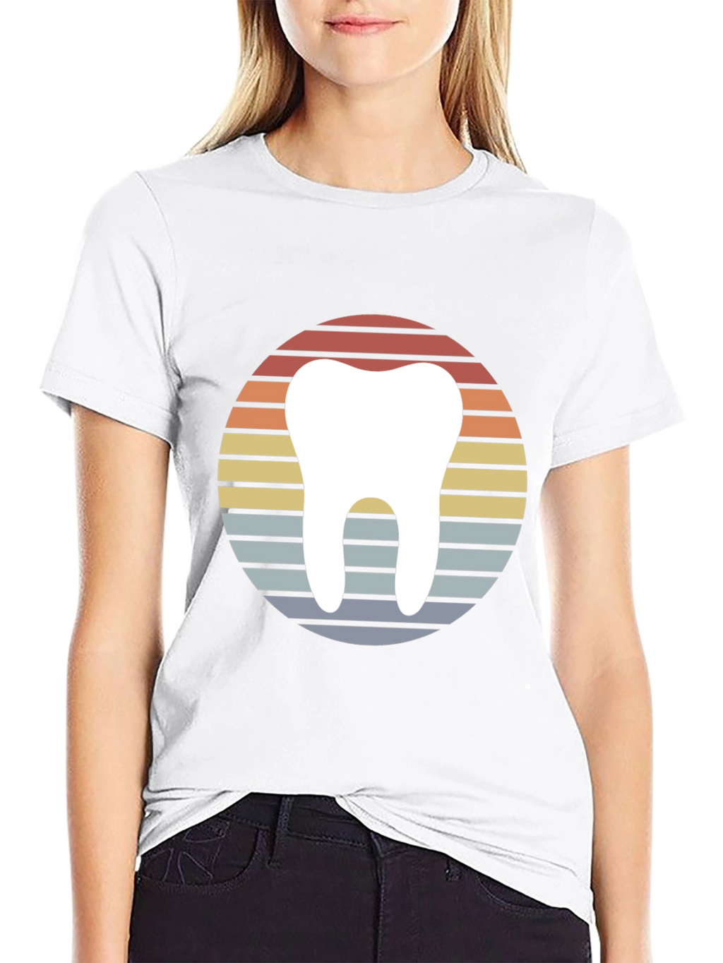 Retro Dentist Tooth Graphic T-Shirt