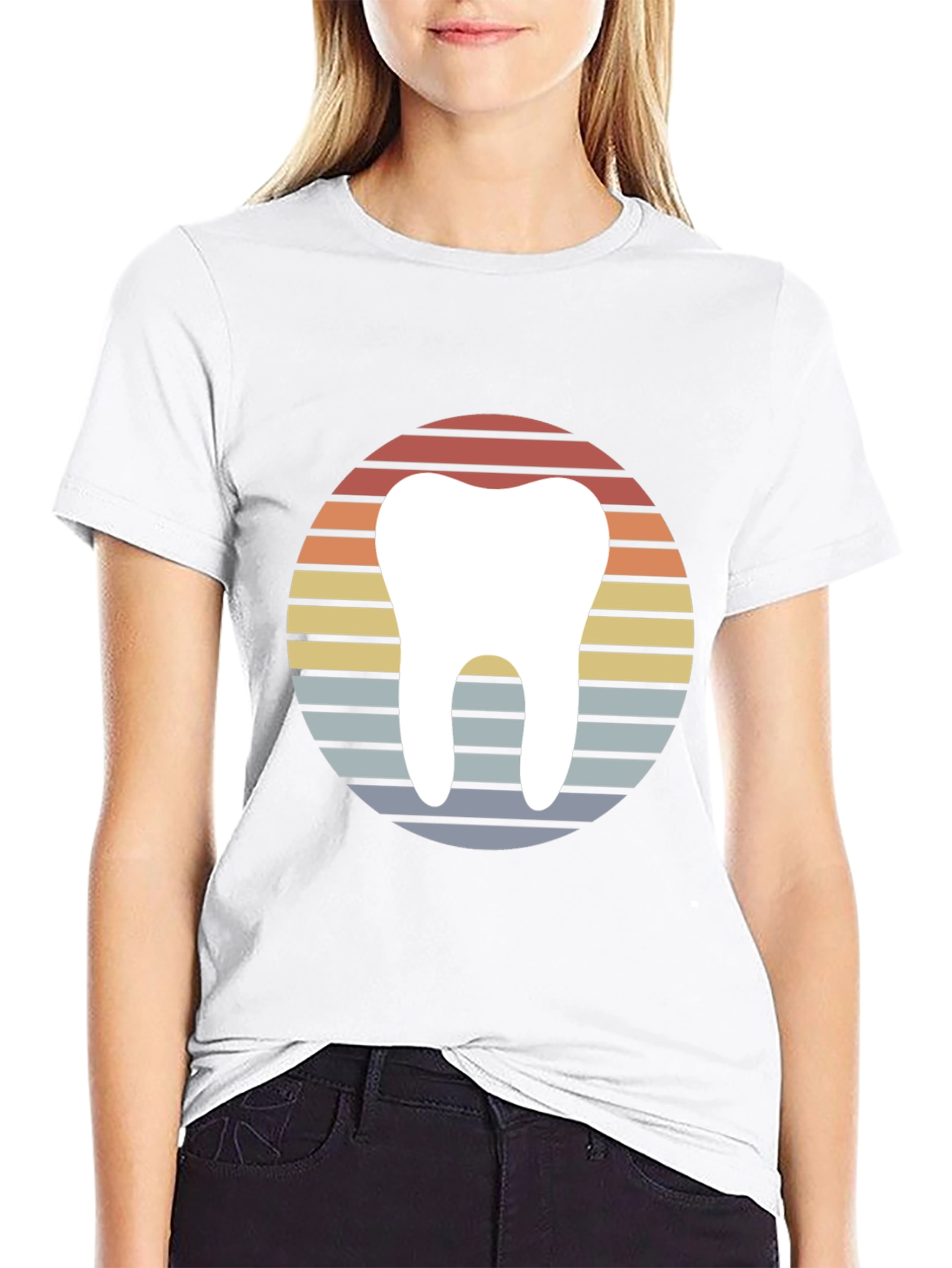 Retro Dentist Tooth Graphic T-Shirt