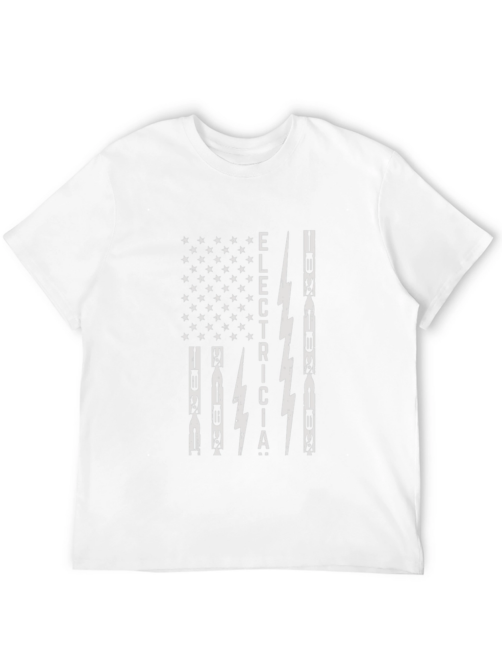 Electrician American Flag Graphic T-Shirt