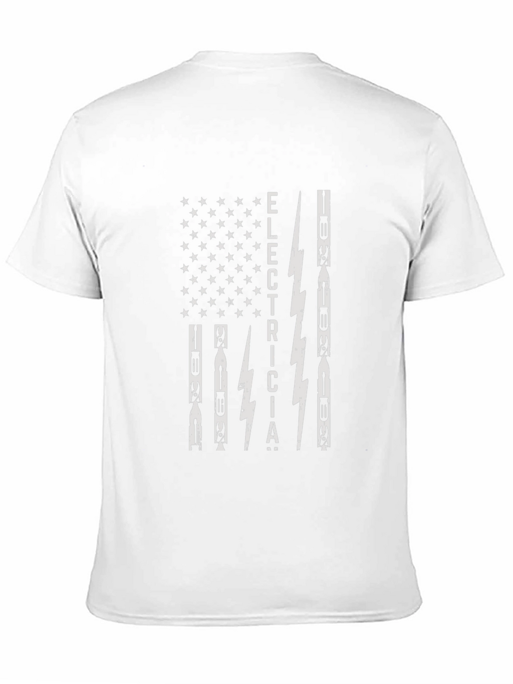 Electrician American Flag Graphic T-Shirt