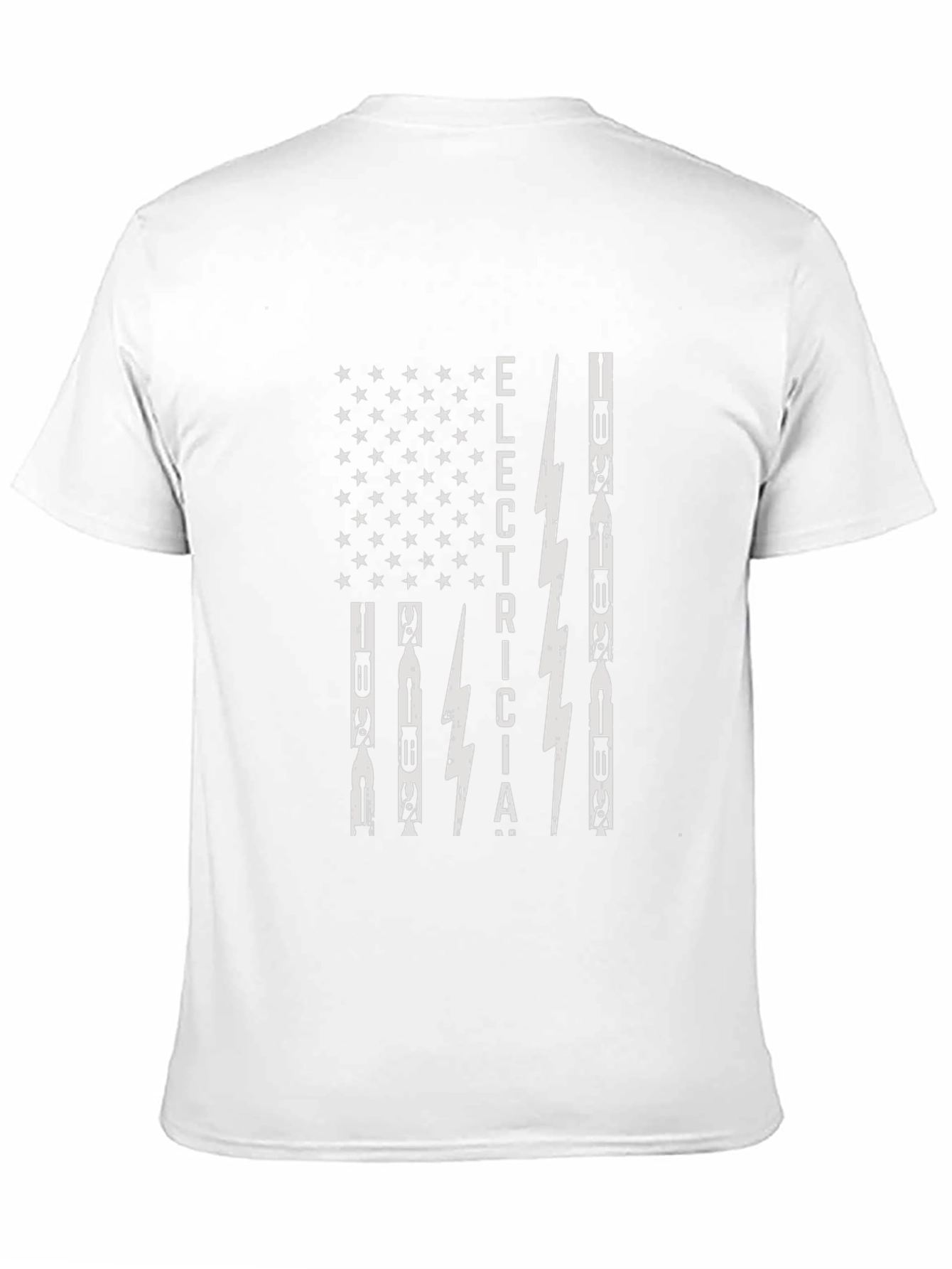 Electrician American Flag Graphic T-Shirt