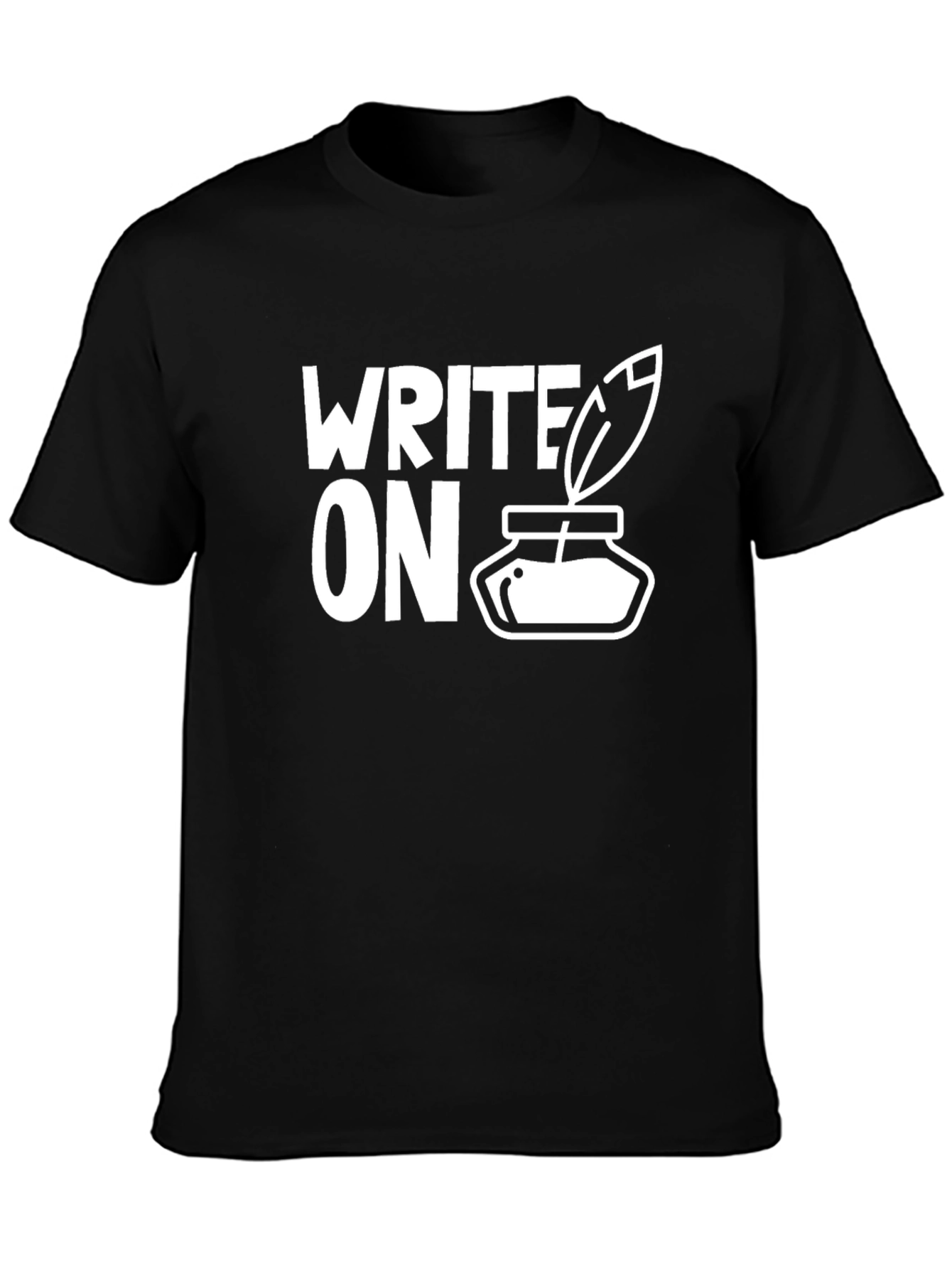 Write On Inkwell T-Shirt - Black Creative Tee