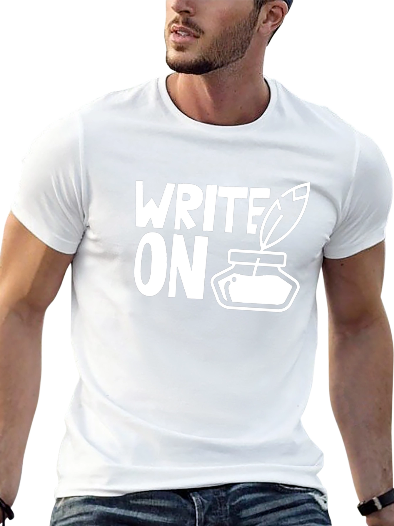 Write On Inkwell T-Shirt - Black Creative Tee