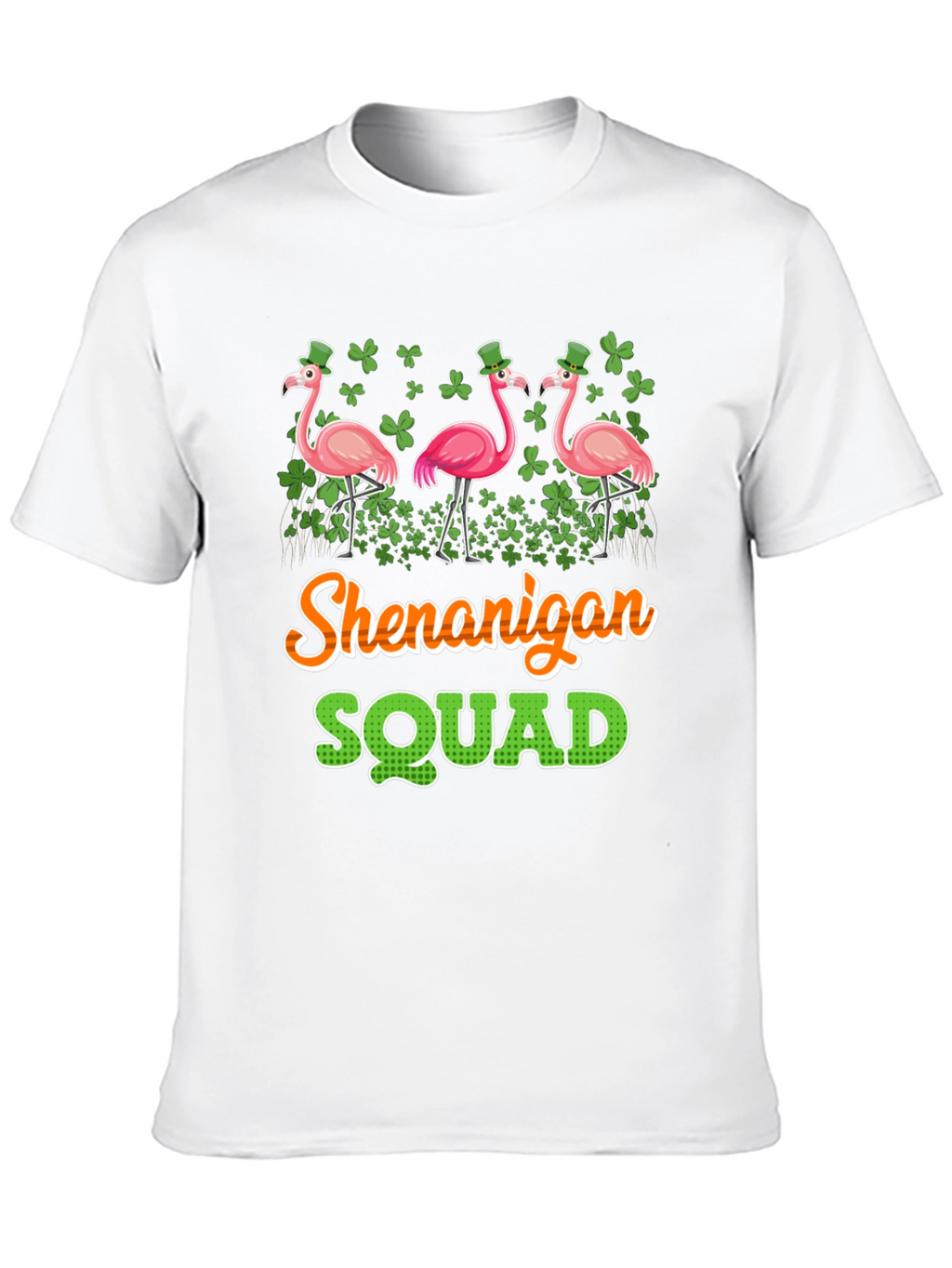 Shenanigan Squad St. Patricks Day Flamingo T-Shirt