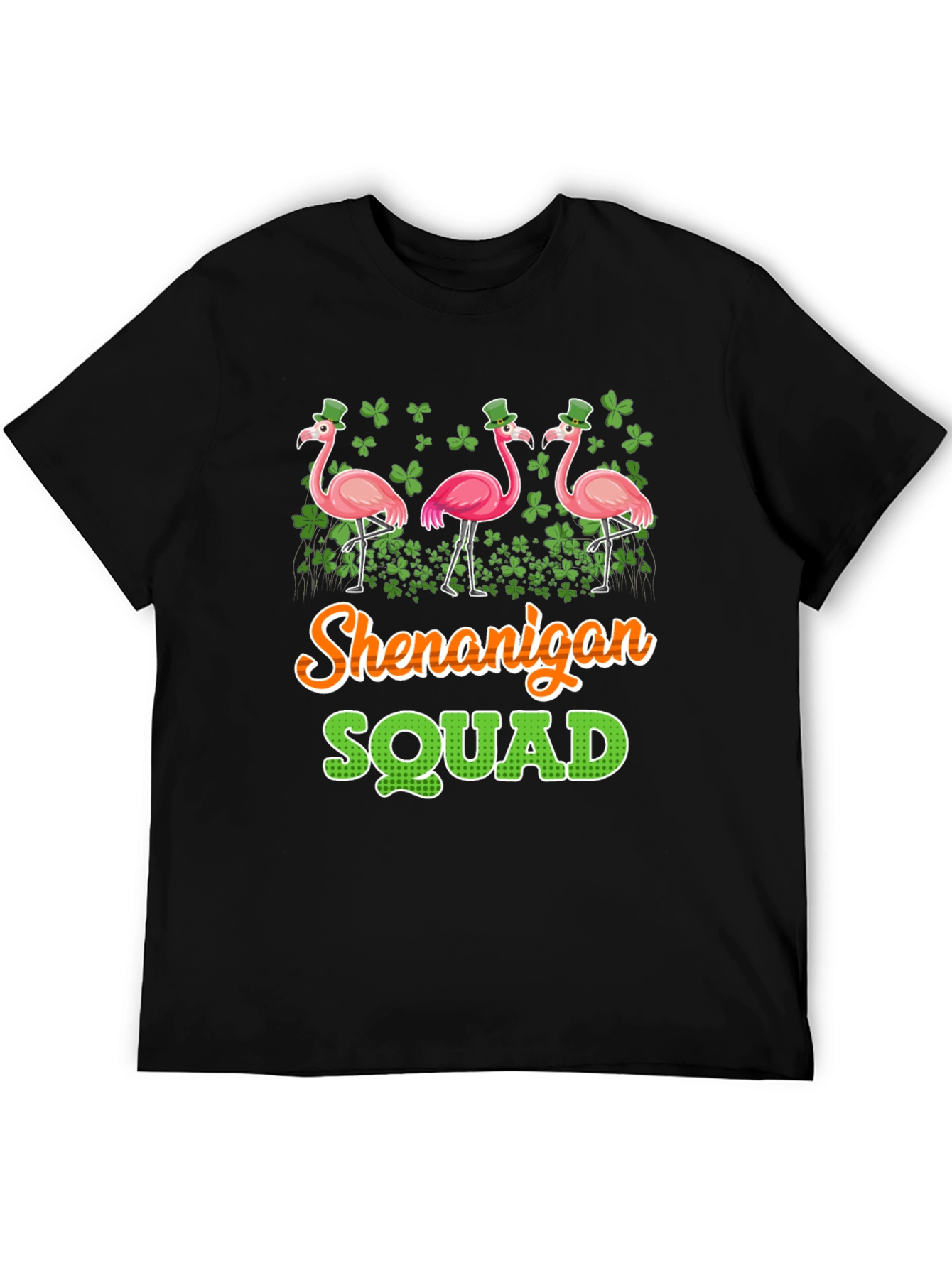 Shenanigan Squad St. Patricks Day Flamingo T-Shirt