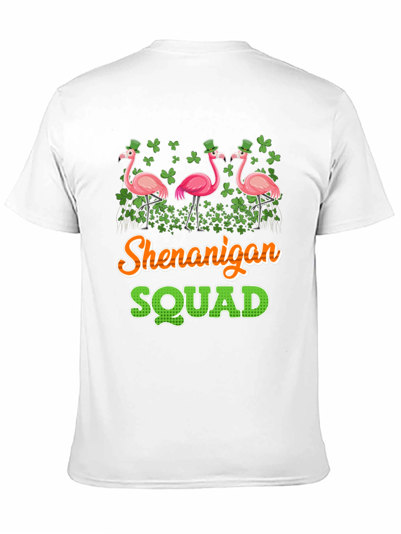 Shenanigan Squad St. Patricks Day Flamingo T-Shirt