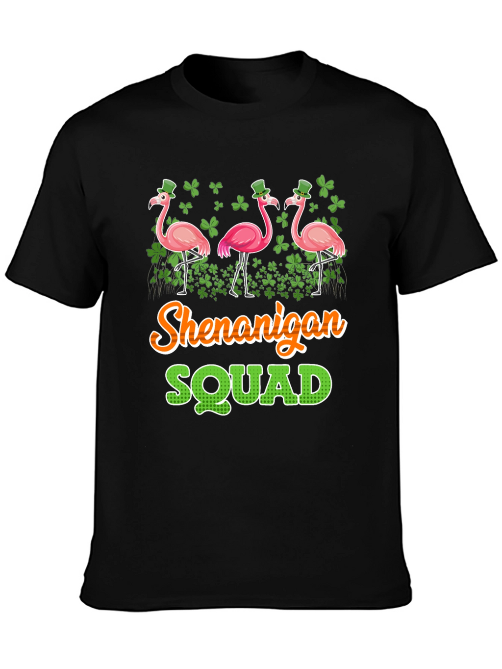 Shenanigan Squad St. Patricks Day Flamingo T-Shirt