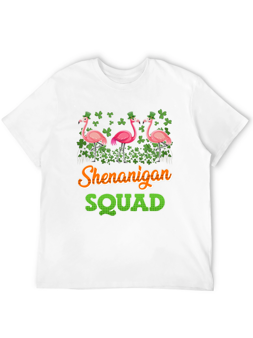 Shenanigan Squad St. Patricks Day Flamingo T-Shirt