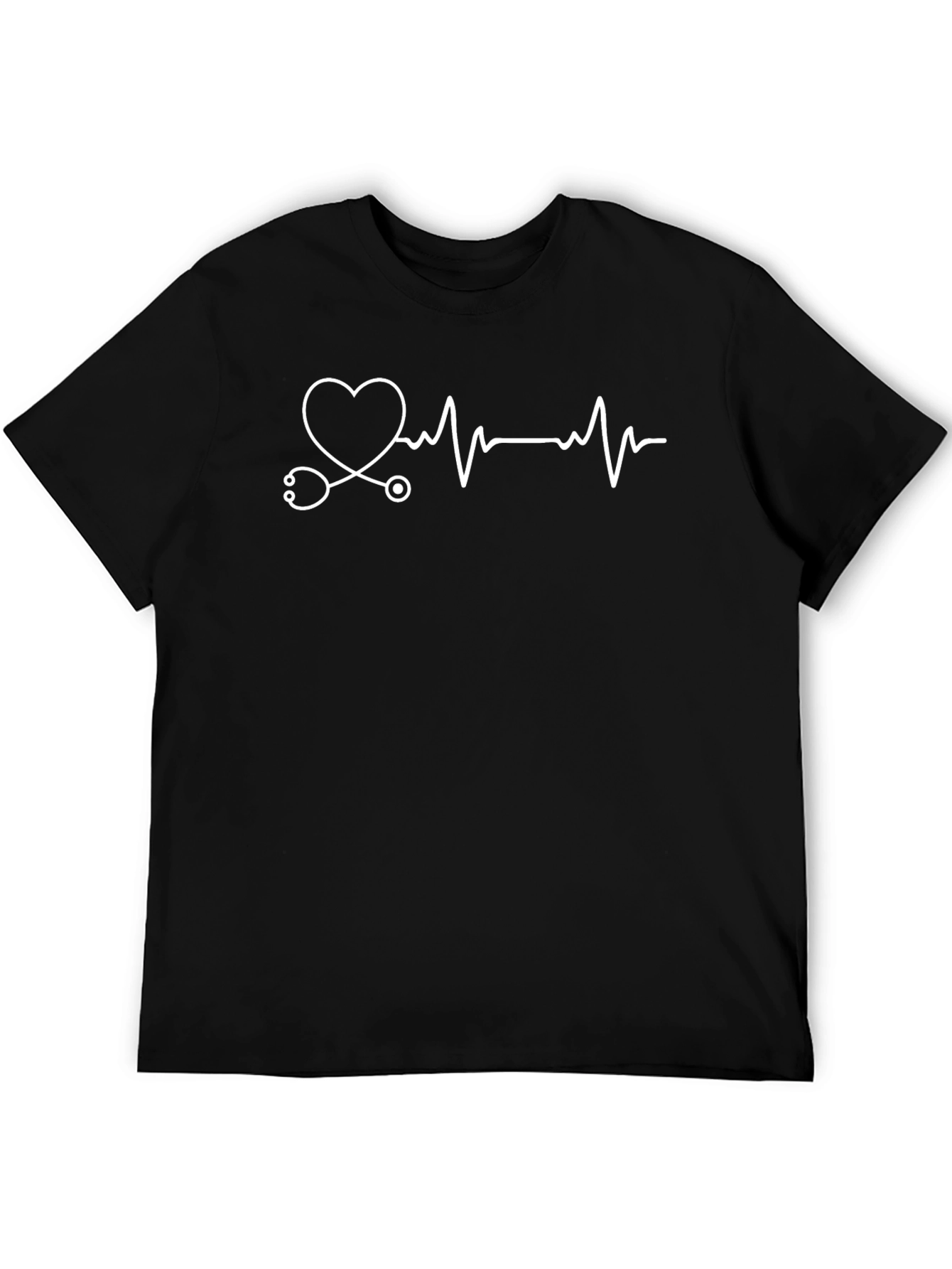 Heartbeat Stethoscope Graphic Tee - Unisex
