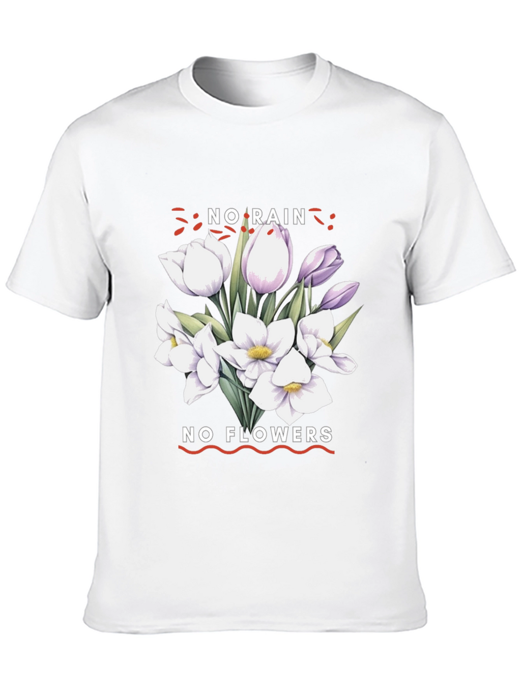 No Rain No Flowers Graphic Tee - Black