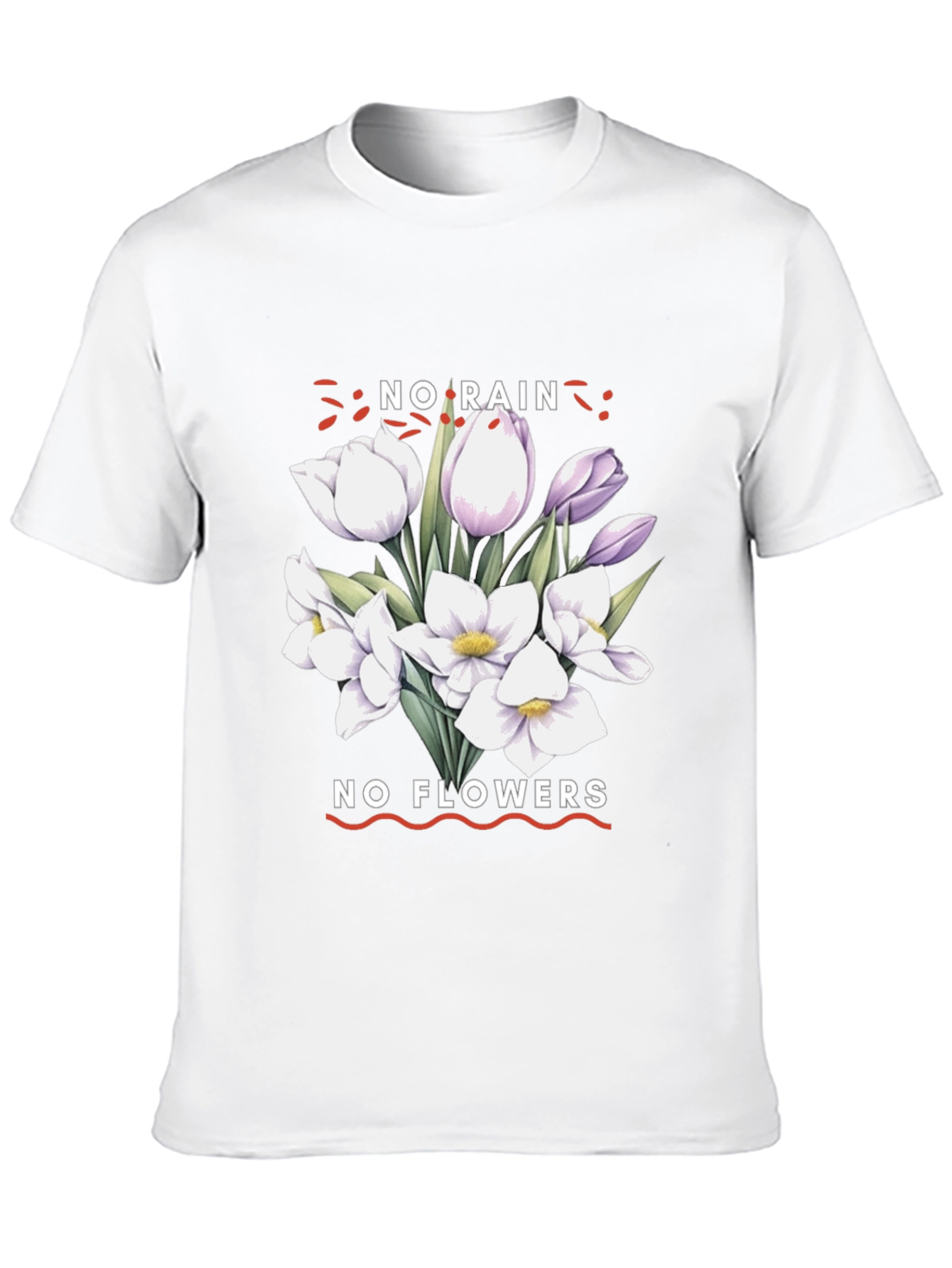 No Rain No Flowers Graphic Tee - Black