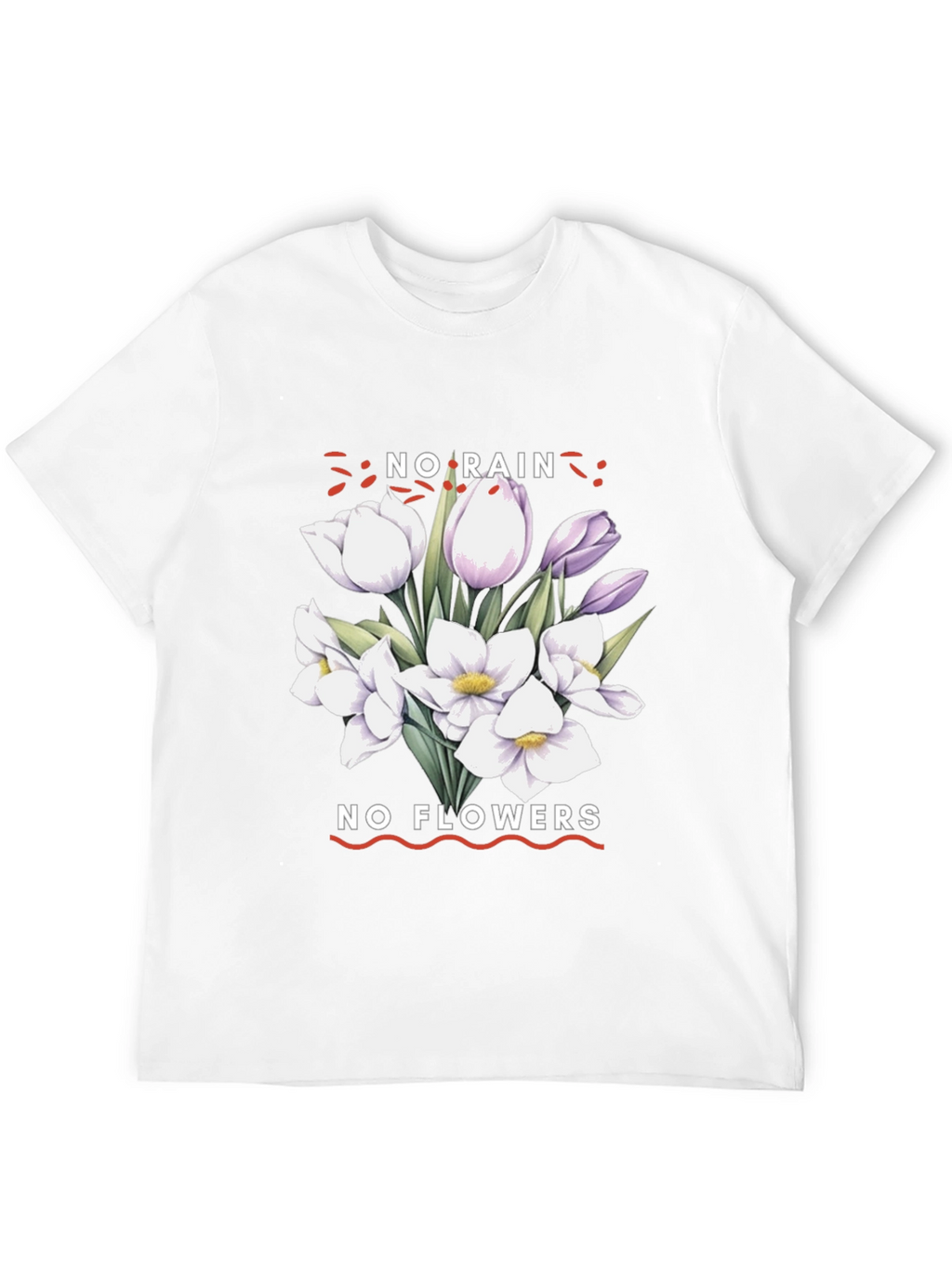 No Rain No Flowers Graphic Tee - Black