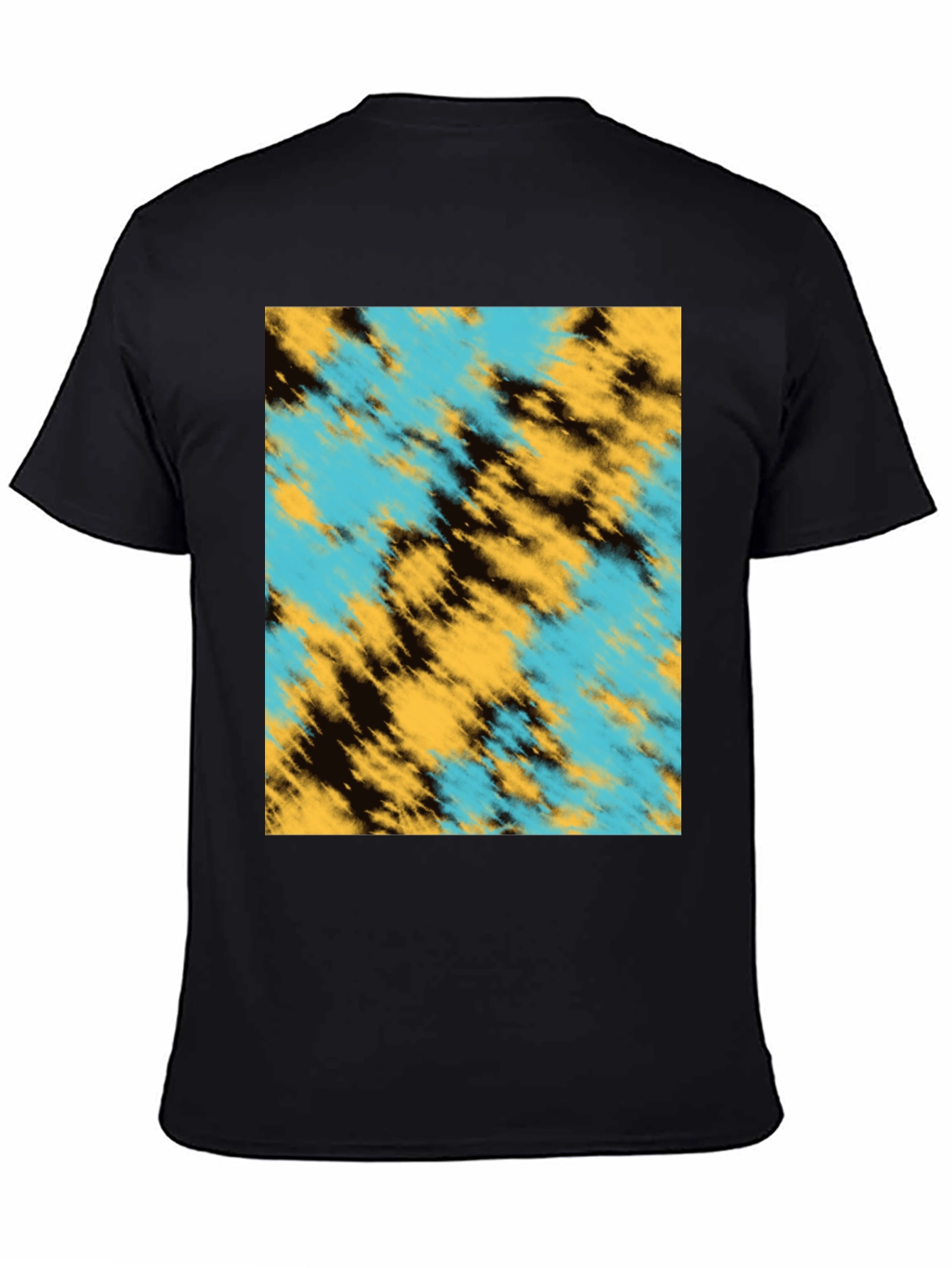 Abstract Pattern Black T-Shirt