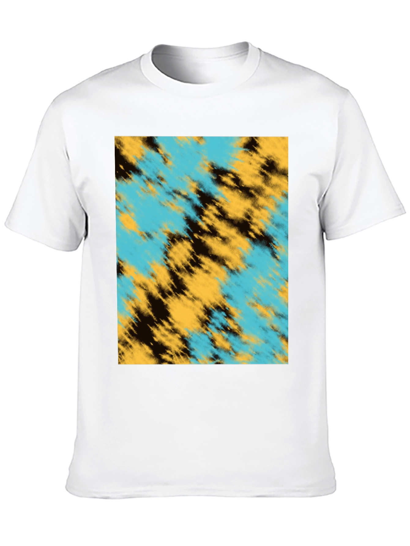 Abstract Pattern Black T-Shirt