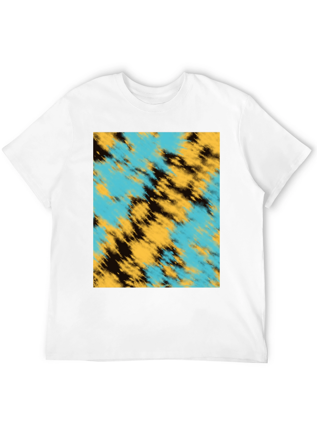 Abstract Pattern Black T-Shirt