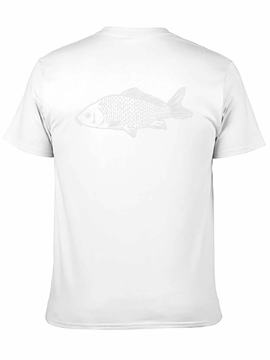 Cool Carp Fish Graphic T-Shirt - Black