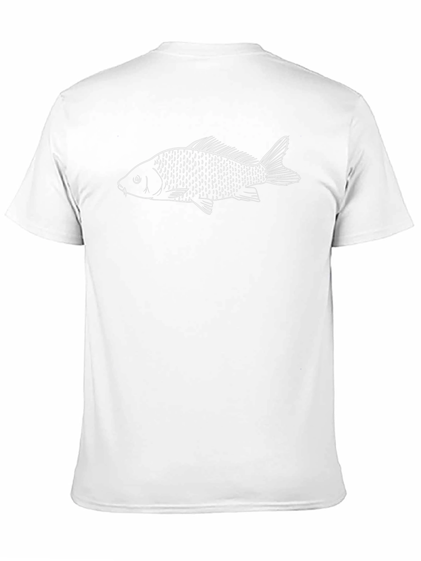 Cool Carp Fish Graphic T-Shirt - Black
