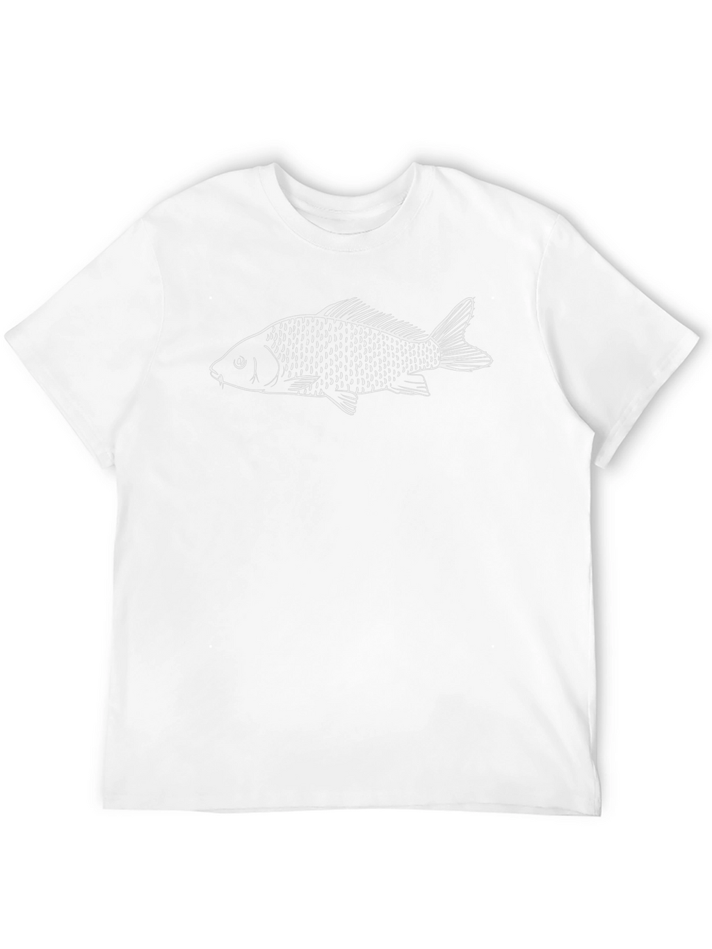 Cool Carp Fish Graphic T-Shirt - Black