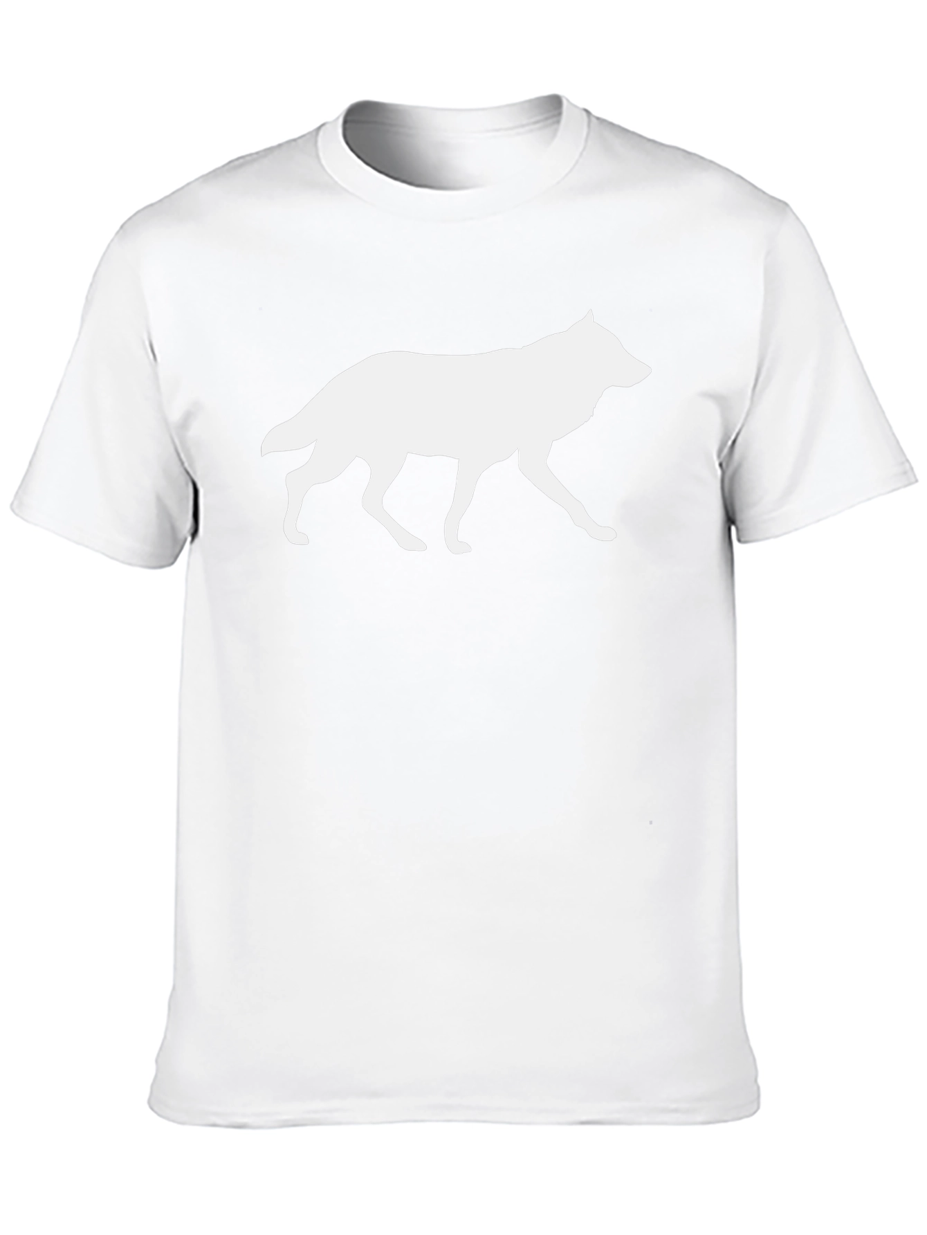 Wolf Silhouette Black Graphic Tee