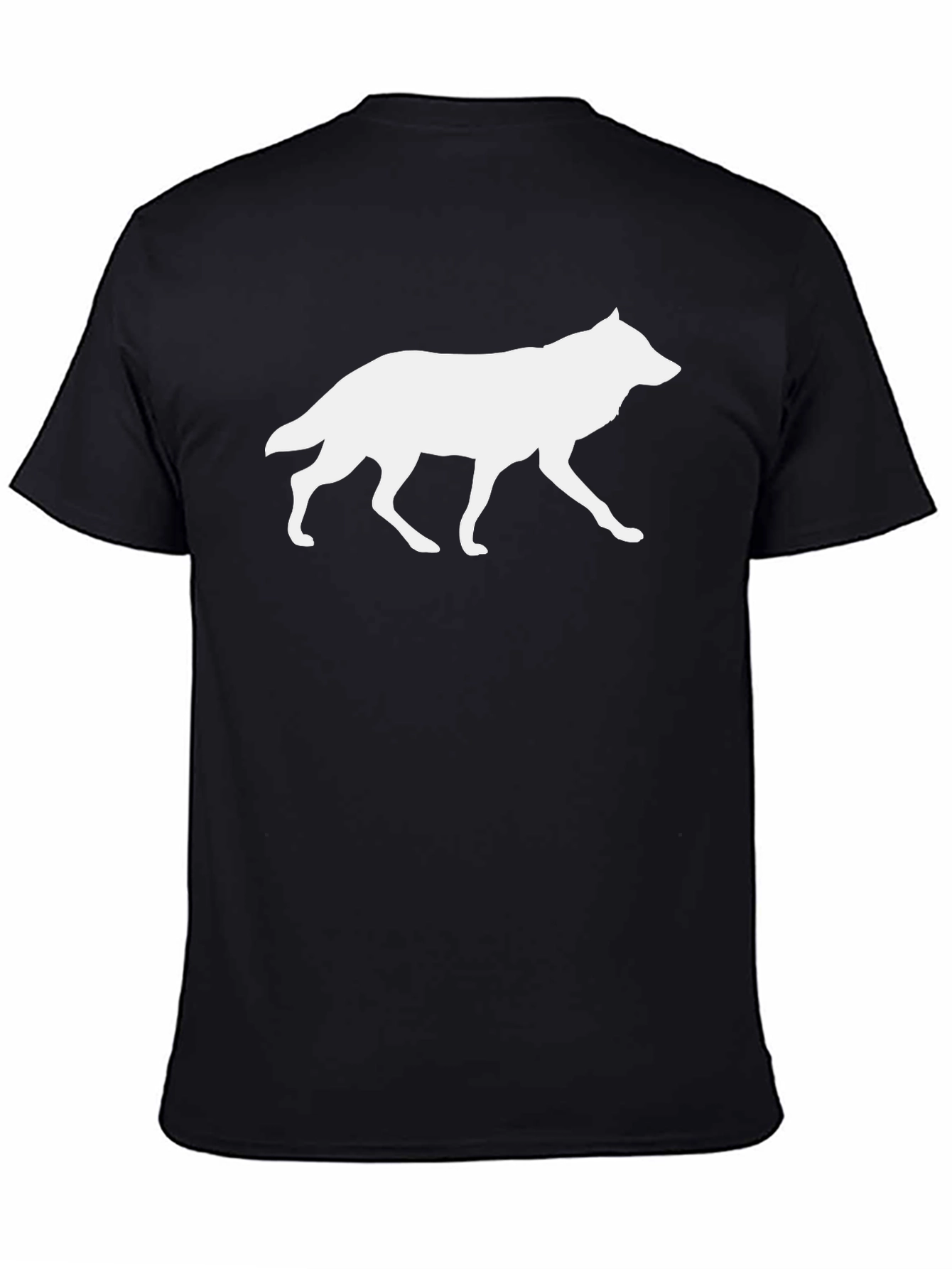 Wolf Silhouette Black Graphic Tee