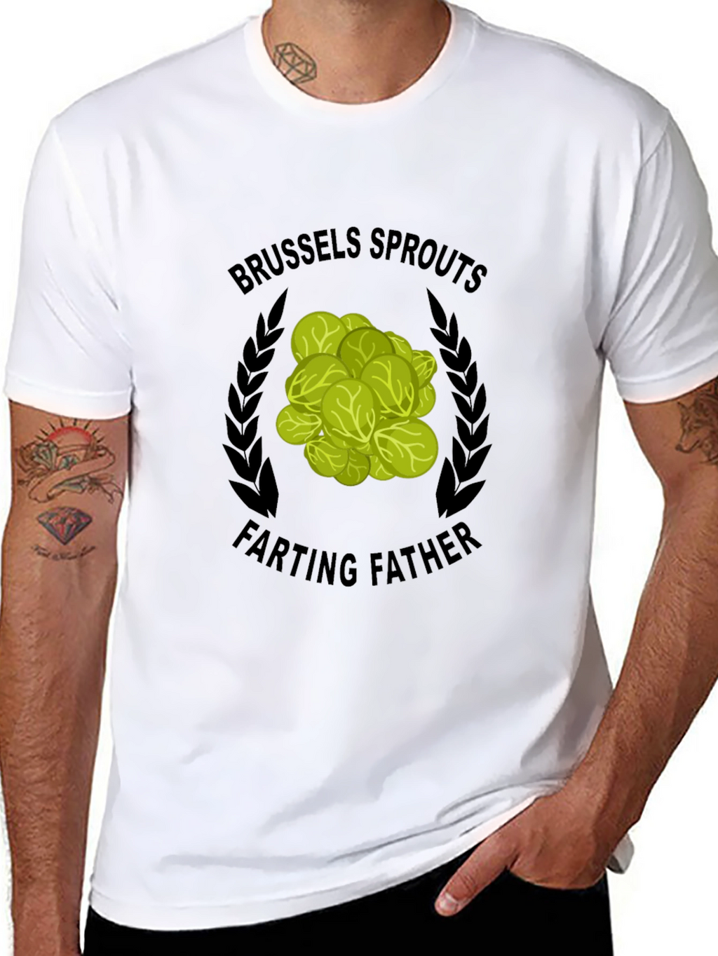 Brussels Sprouts Farting Father T-Shirt